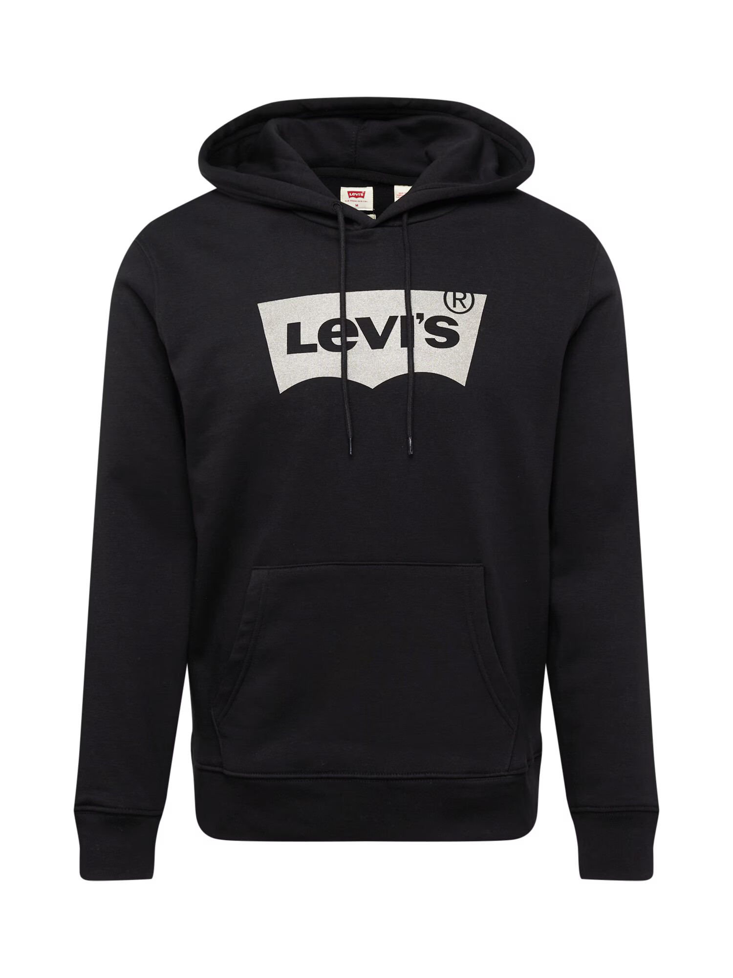 LEVI'S Μπλούζα φούτερ 'LSE_T3 GRAPHIC HOODIE BLACKS' μαύρο / ασημί - Pepit.gr