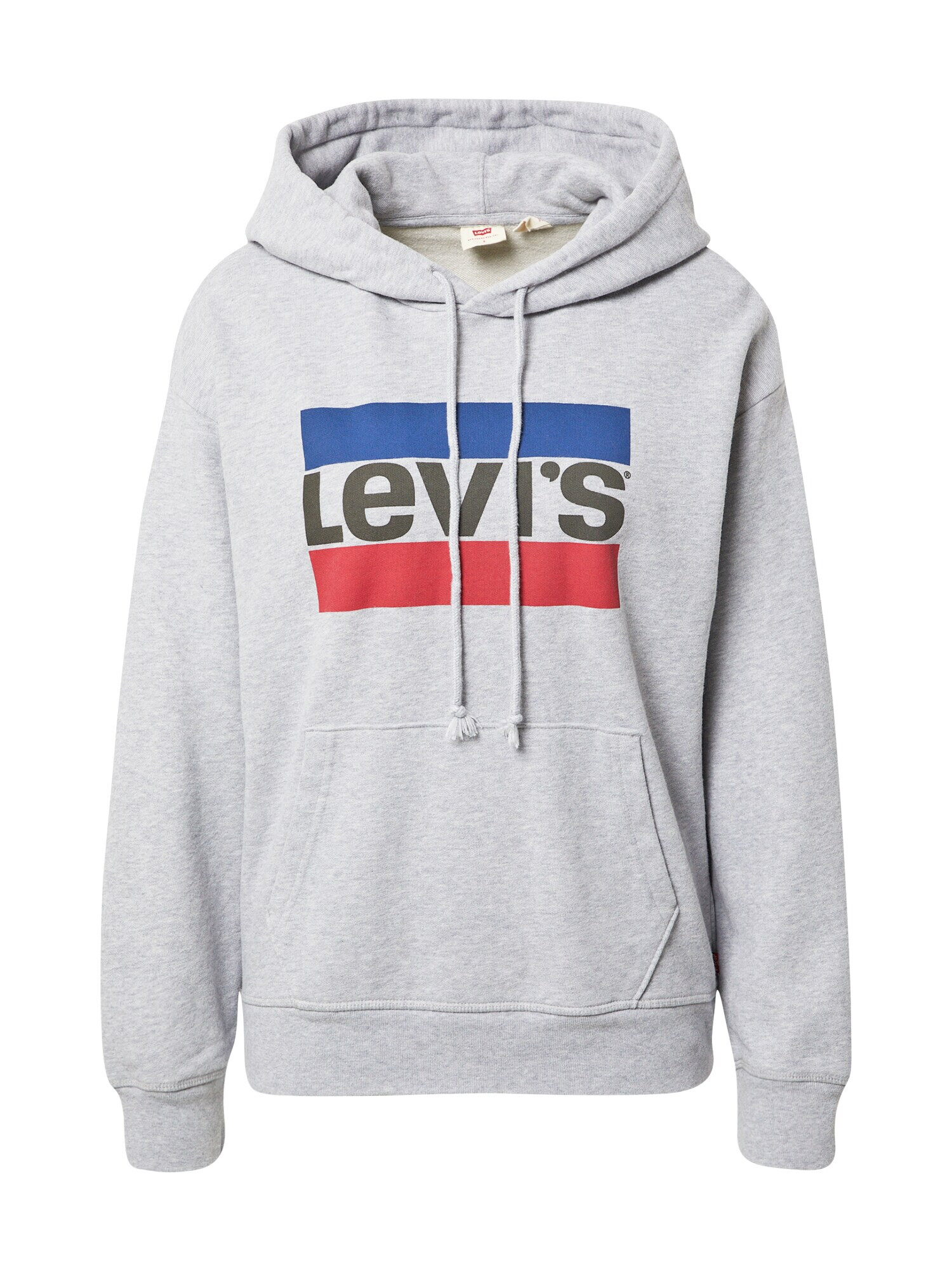 LEVI'S Μπλούζα φούτερ 'GRAPHIC STANDARD HOODIE GREYS' μπλε μαρέν / γκρι μελανζέ / κόκκινο / μαύρο - Pepit.gr