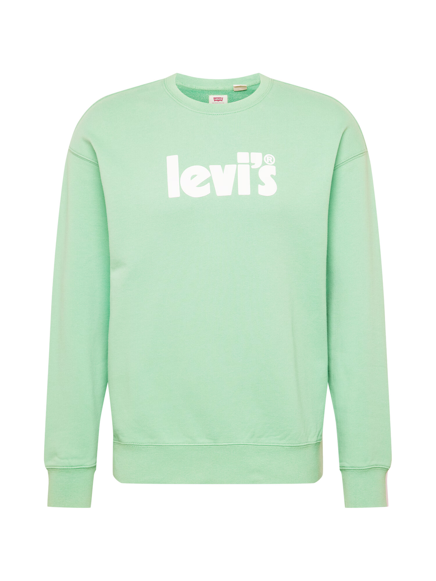 LEVI'S Μπλούζα φούτερ 'RELAXD GRAPHIC CREW GREENS' μέντα / λευκό - Pepit.gr