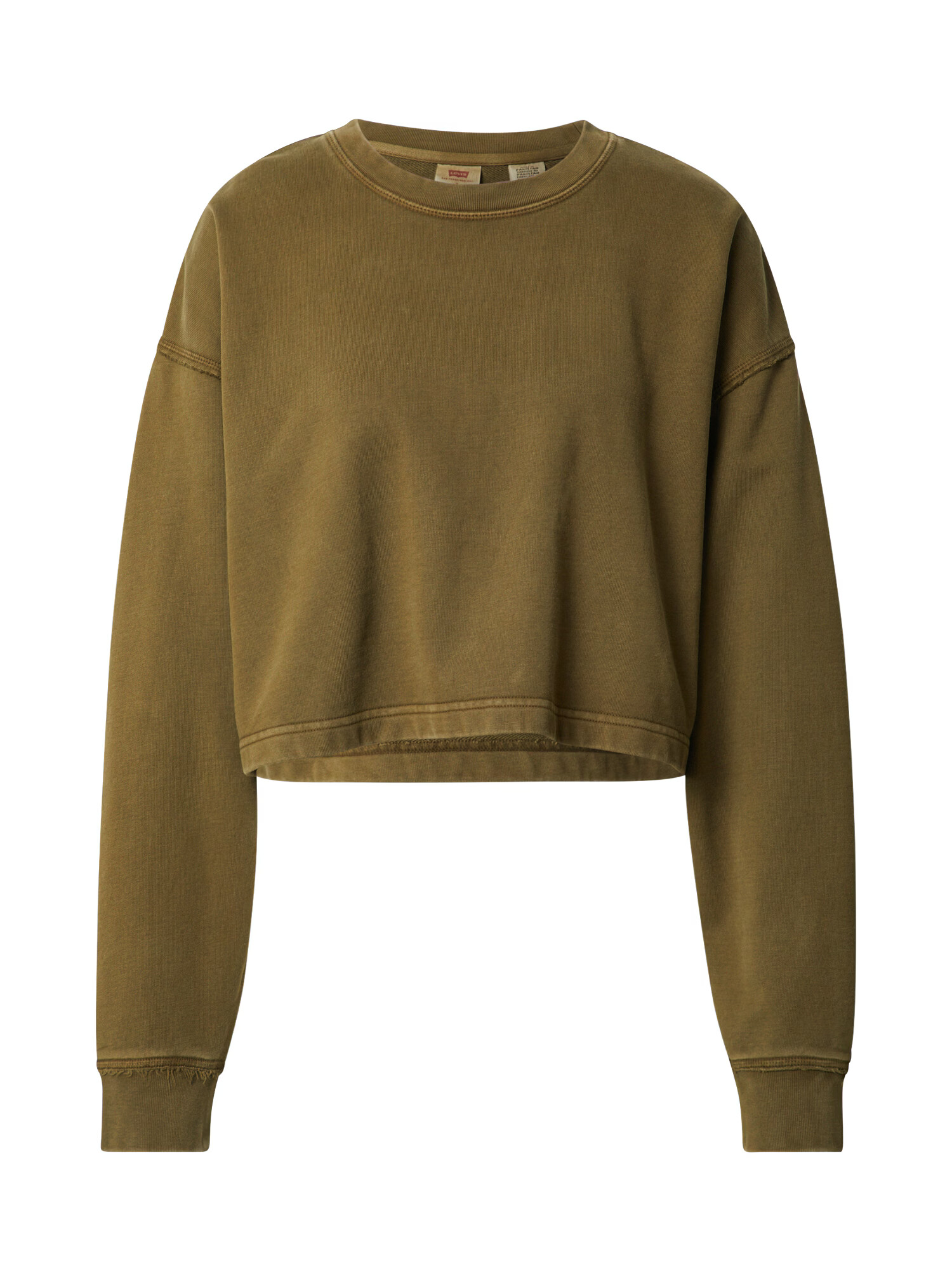 LEVI'S ® Μπλούζα φούτερ 'ROONIE CROP SWEATSHIRT GREENS' λαδί - Pepit.gr