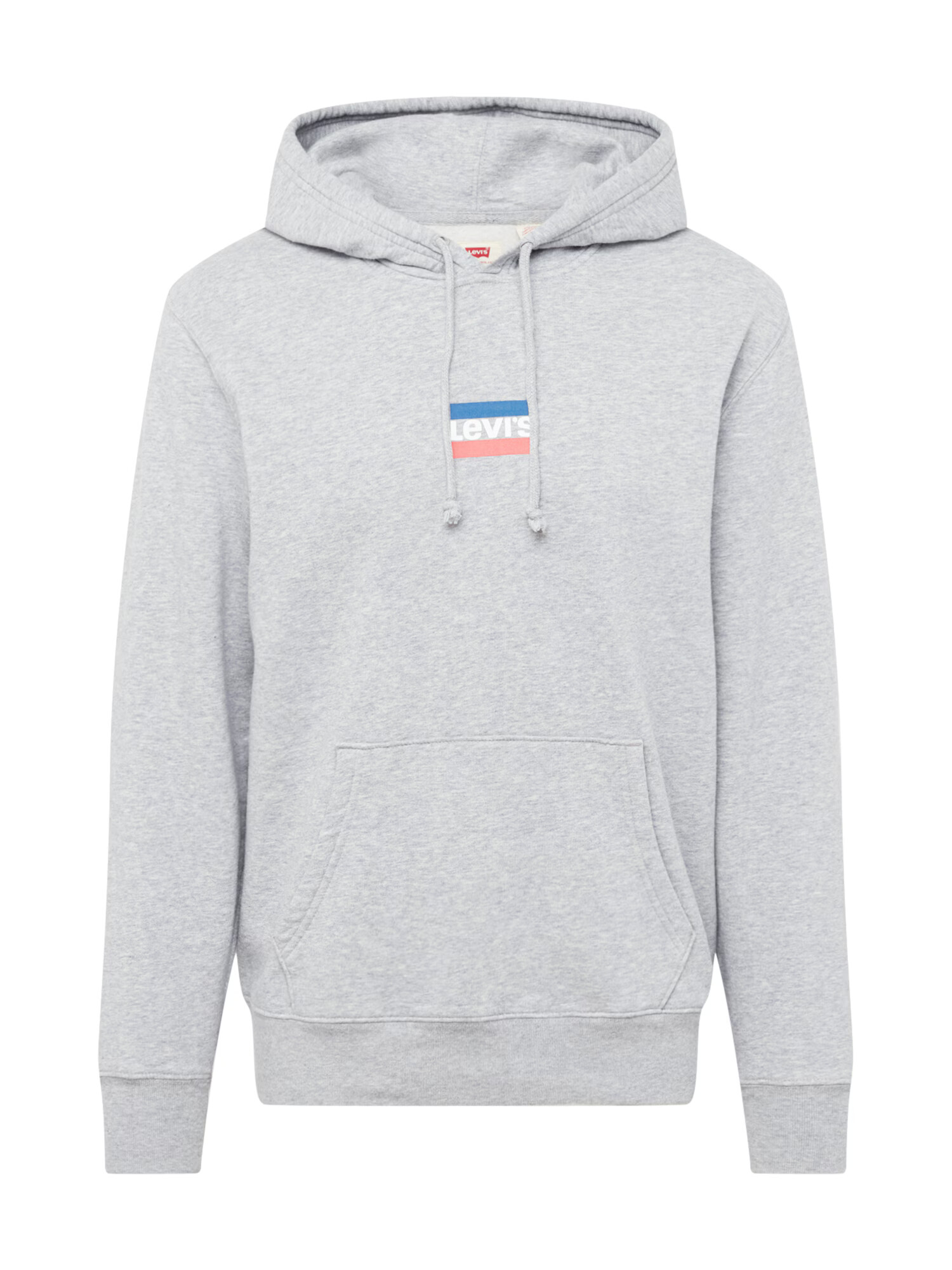 LEVI'S Μπλούζα φούτερ 'STANDARD GRAPHIC HOODIE MULTI-COLOR' μπλε / γκρι μελανζέ / κόκκινο / λευκό - Pepit.gr