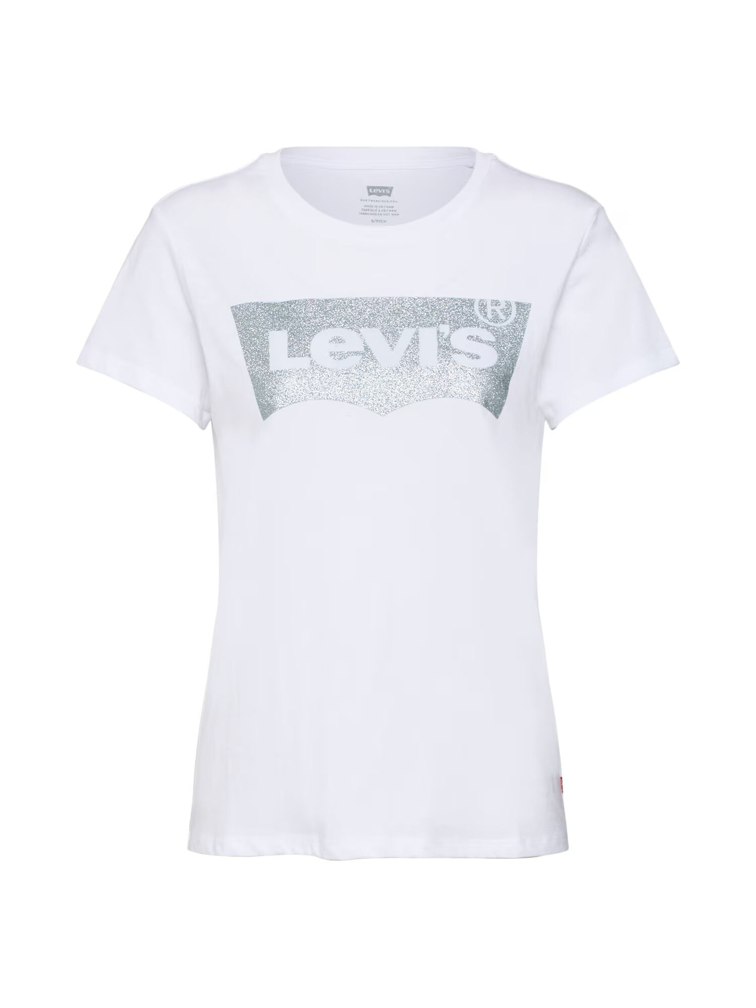 LEVI'S ® Μπλουζάκι 'The Perfect' ασημί / λευκό - Pepit.gr