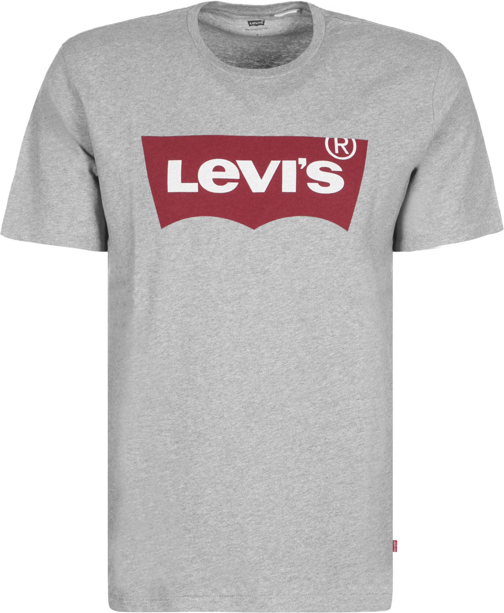 LEVI'S ® Μπλουζάκι γκρι μελανζέ / κερασί / λευκό - Pepit.gr