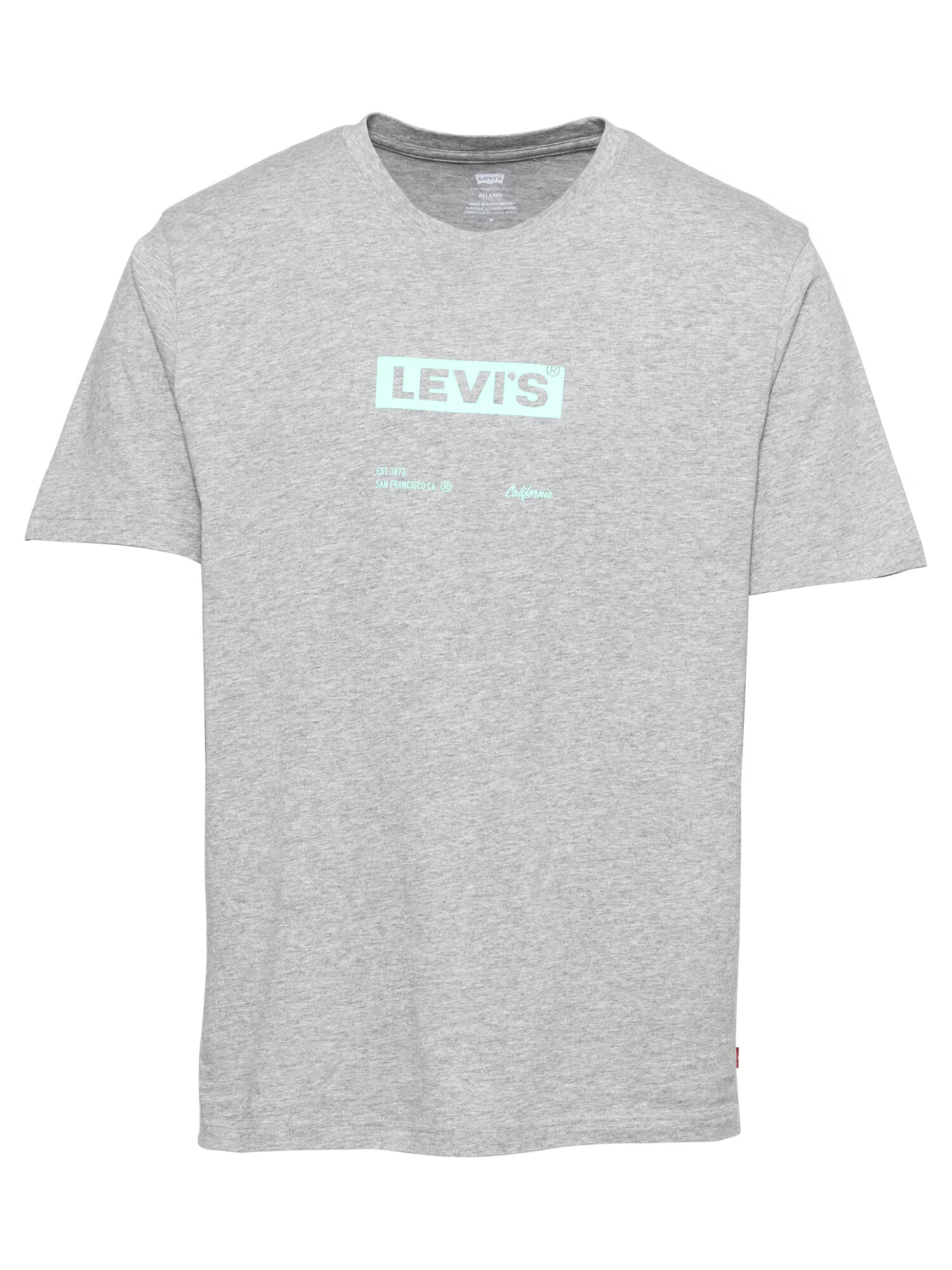 LEVI'S Μπλουζάκι γκρι μελανζέ / μέντα - Pepit.gr