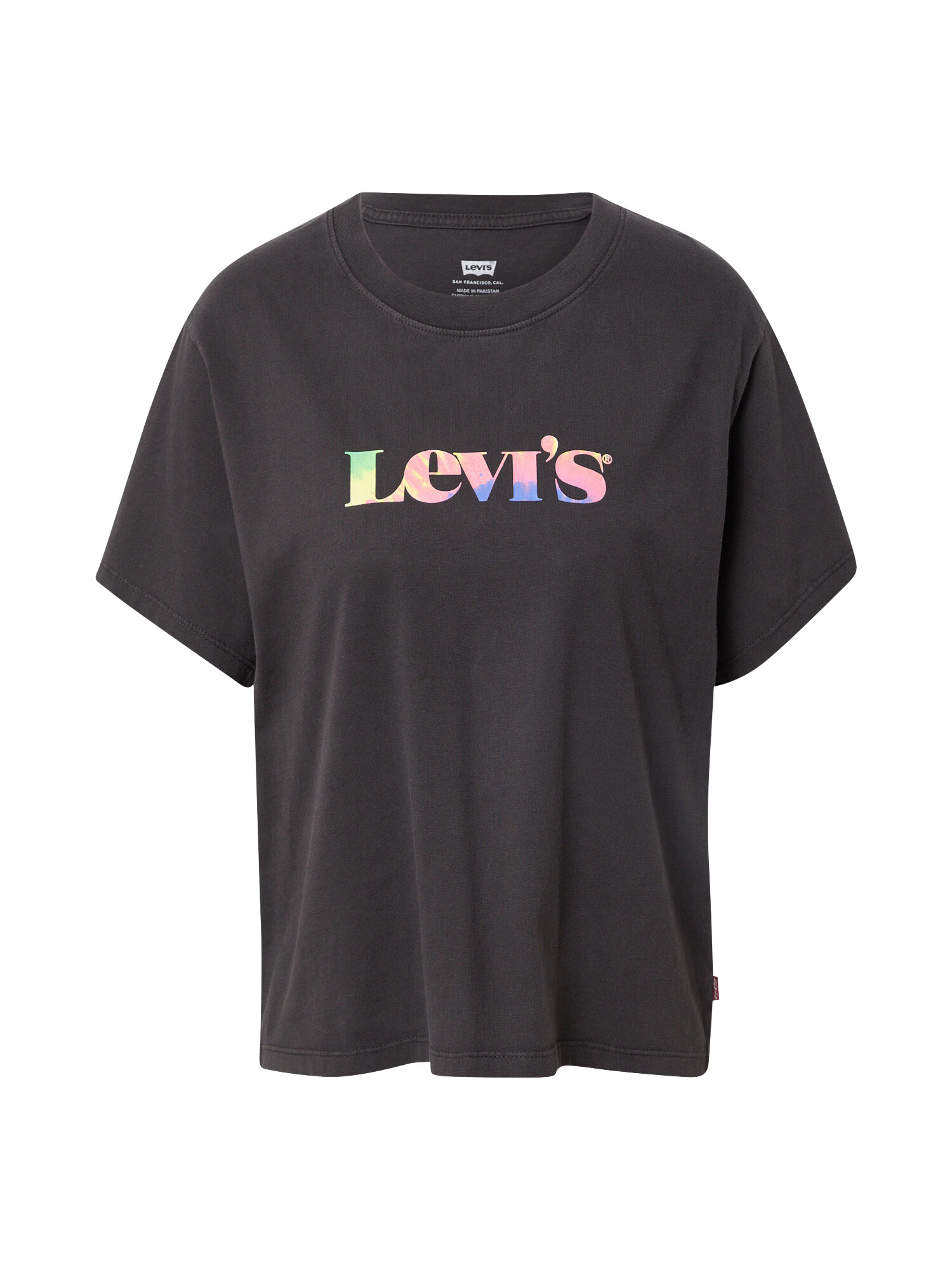 LEVI'S Μπλουζάκι 'GRAPHIC VARSITY TEE BLACKS' μπλε ρουά / ανοικτό πράσινο / ρόδινο / μαύρο - Pepit.gr