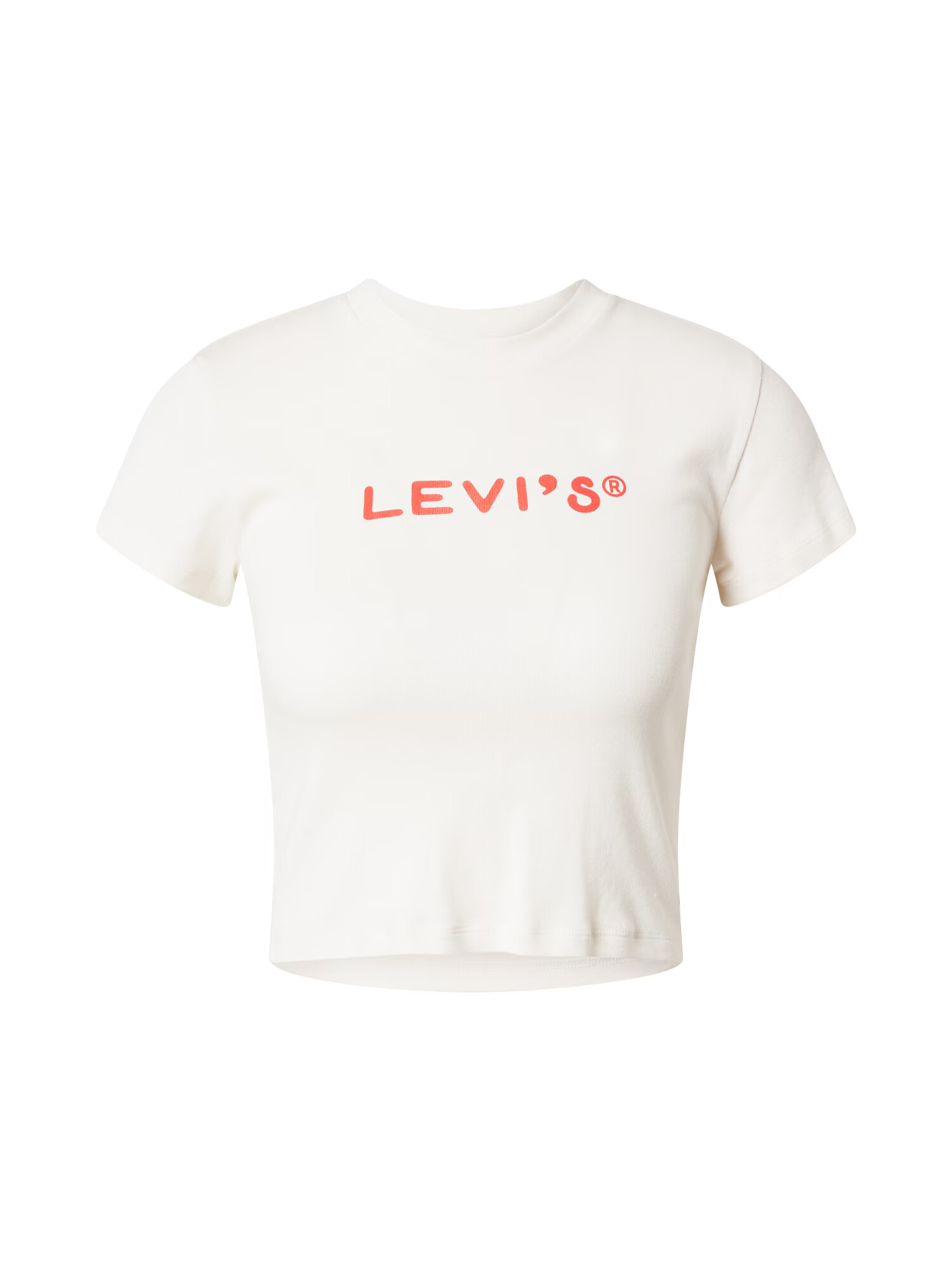 LEVI'S Μπλουζάκι 'GRAPHIC MINI TEE NEUTRALS' κρεμ / ανοικτό κόκκινο - Pepit.gr