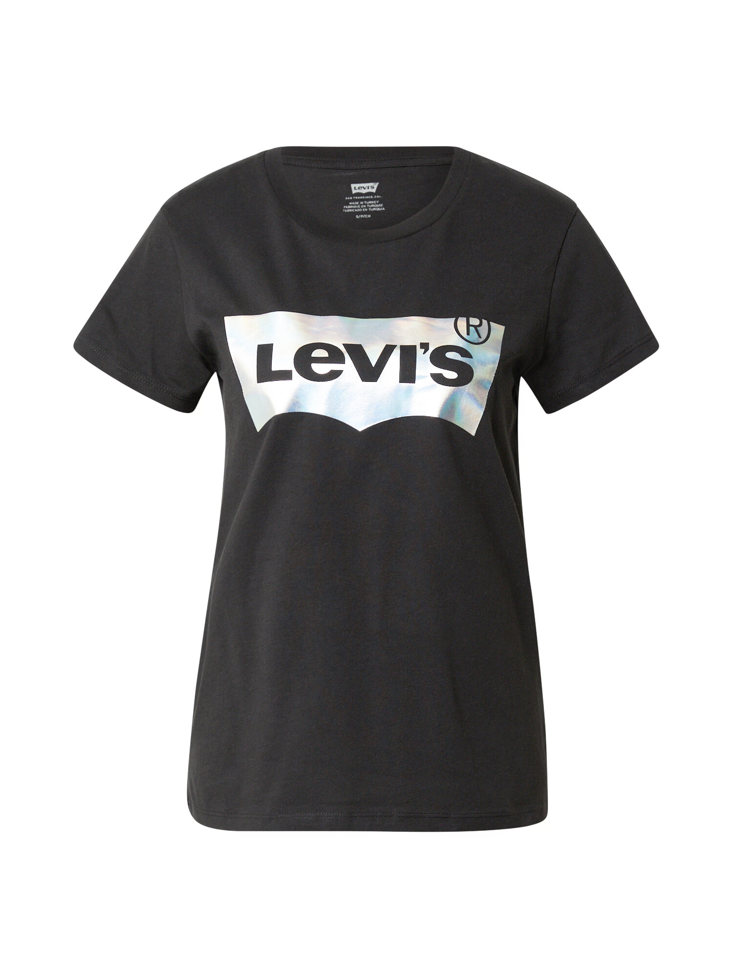 LEVI'S Μπλουζάκι μαύρο / ασημί - Pepit.gr