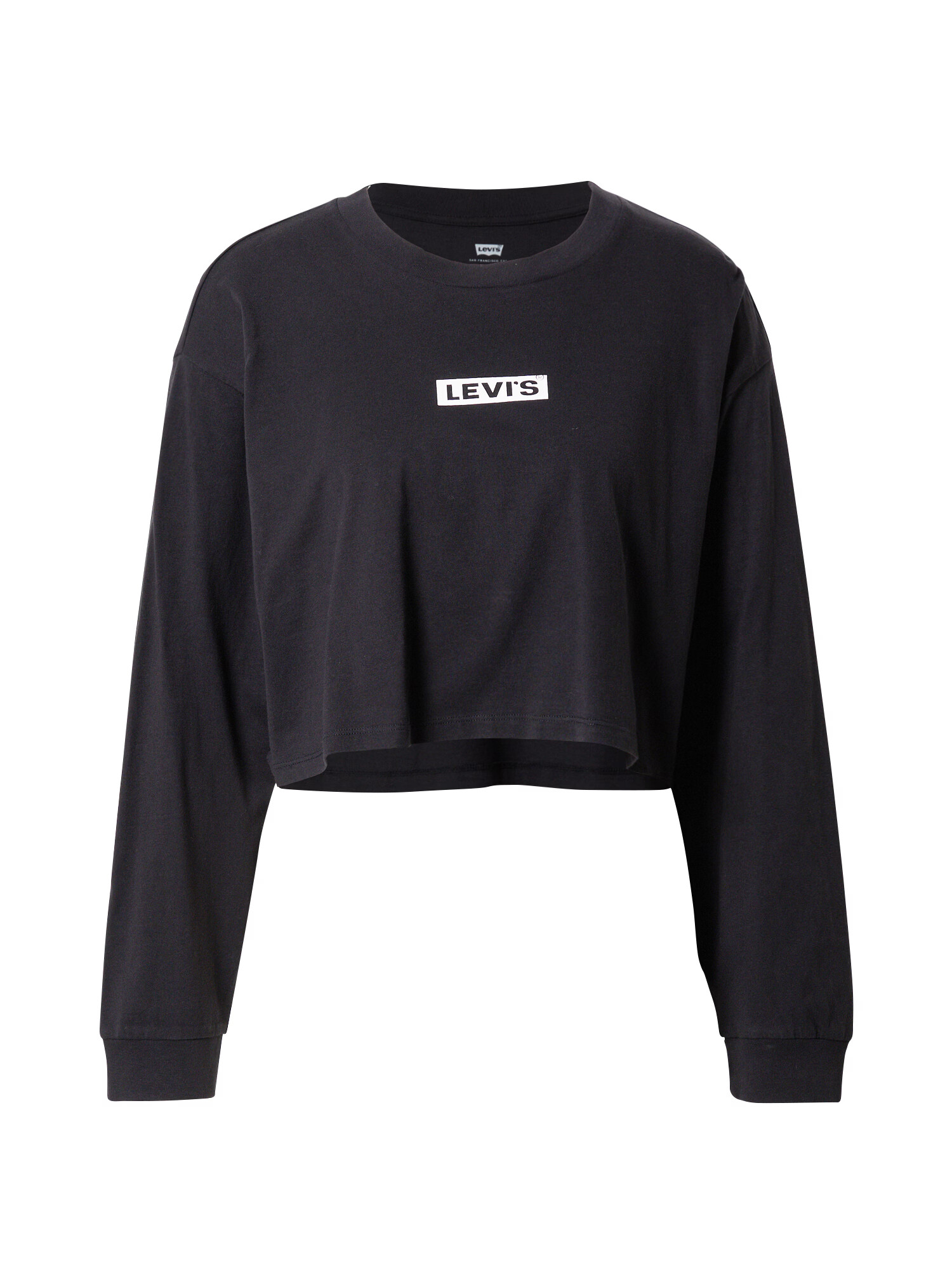 LEVI'S Μπλουζάκι 'GRAPHIC LS CROP REESE BLACKS' μαύρο / λευκό - Pepit.gr