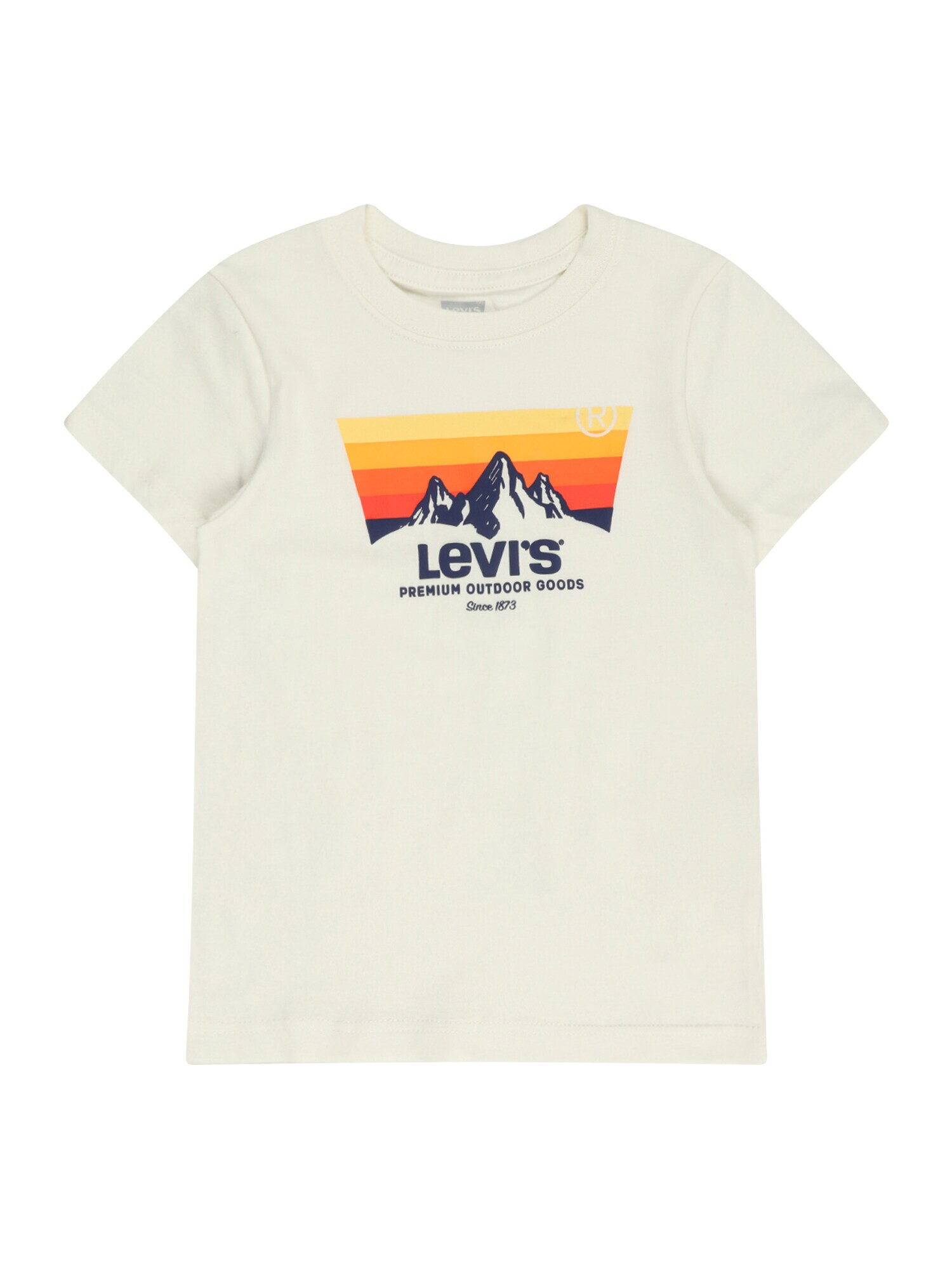 LEVI'S Μπλουζάκι 'MOUNTAIN' μπεζ / ναυτικό μπλε / κίτρινο / πορτοκαλί - Pepit.gr