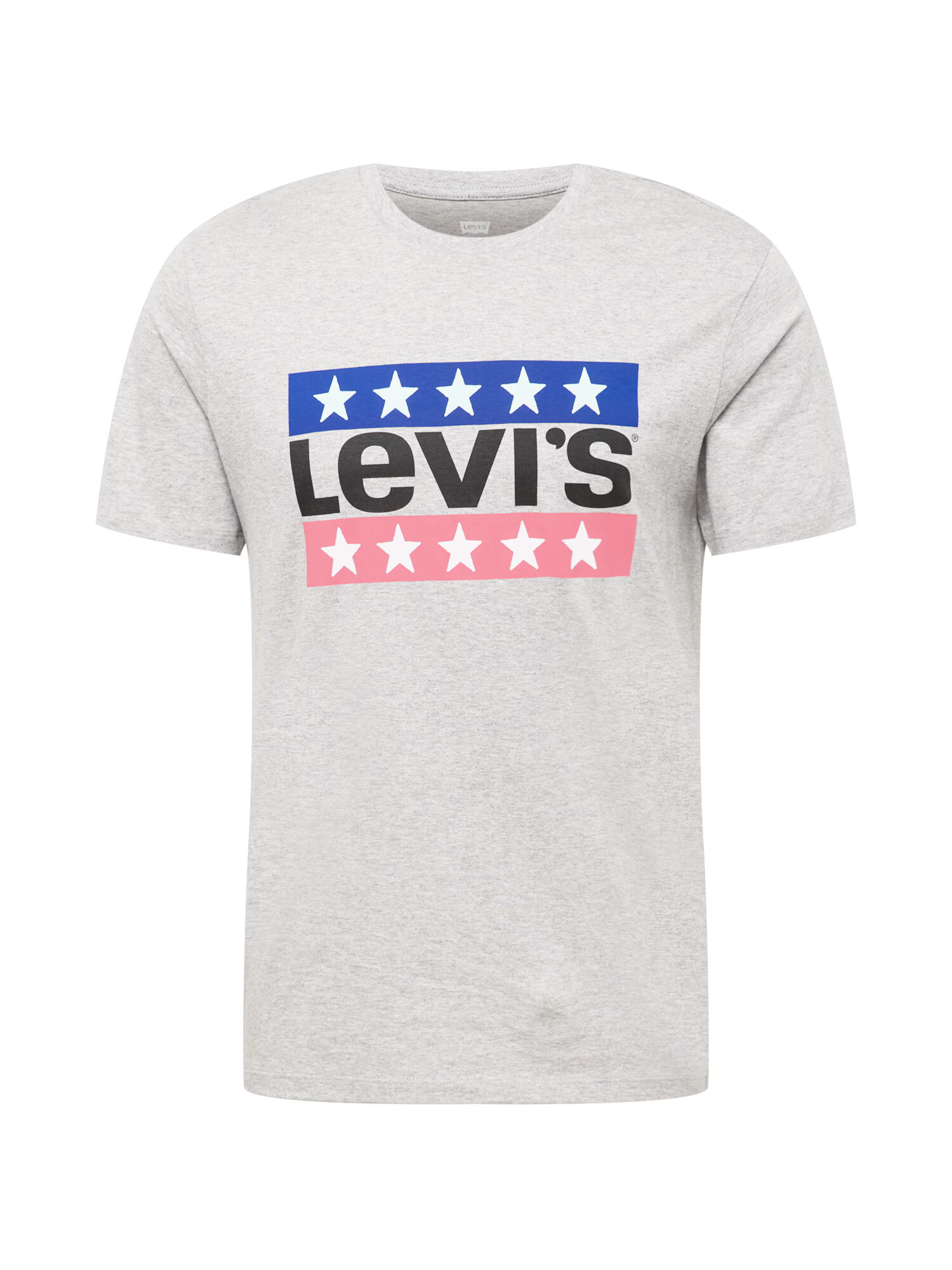 LEVI'S Μπλουζάκι 'LSE_GRAPHIC CREWNECK TE GREYS' μπλε / γκρι μελανζέ / ανοικτό ροζ / μαύρο - Pepit.gr