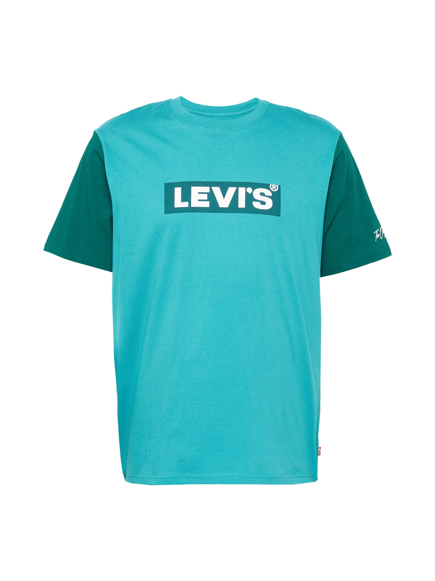 LEVI'S Μπλουζάκι τιρκουάζ / σμαραγδί / λευκό - Pepit.gr