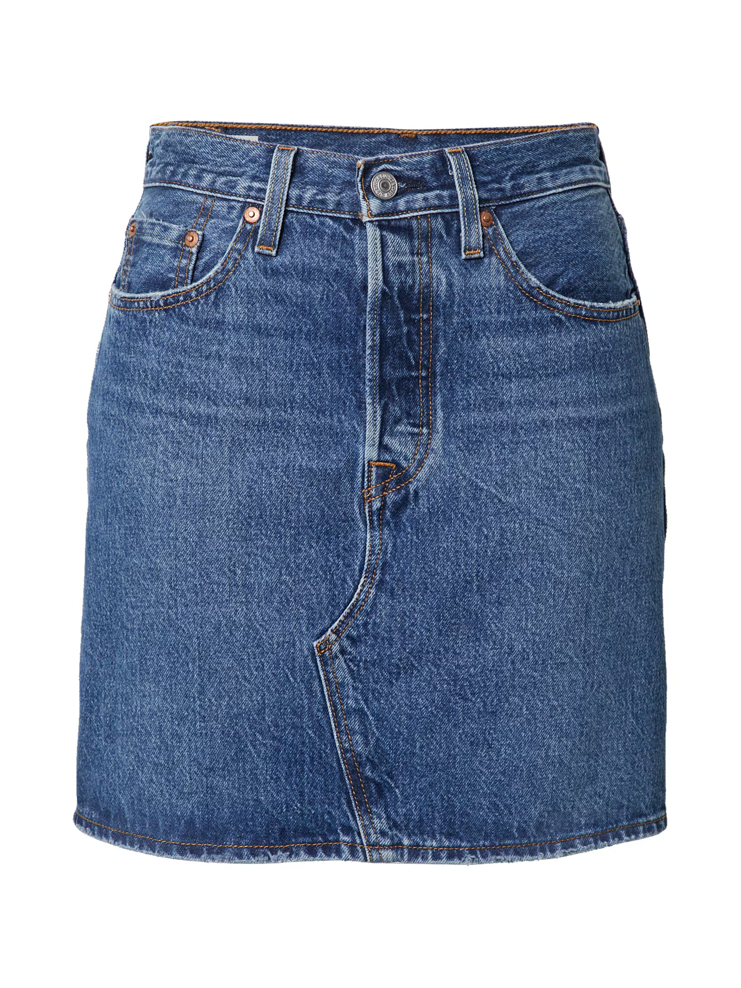 LEVI'S ® Φούστα 'HR DECON ICONIC BF SKIRT DARK INDIGO - WORN IN' μπλε ντένιμ - Pepit.gr