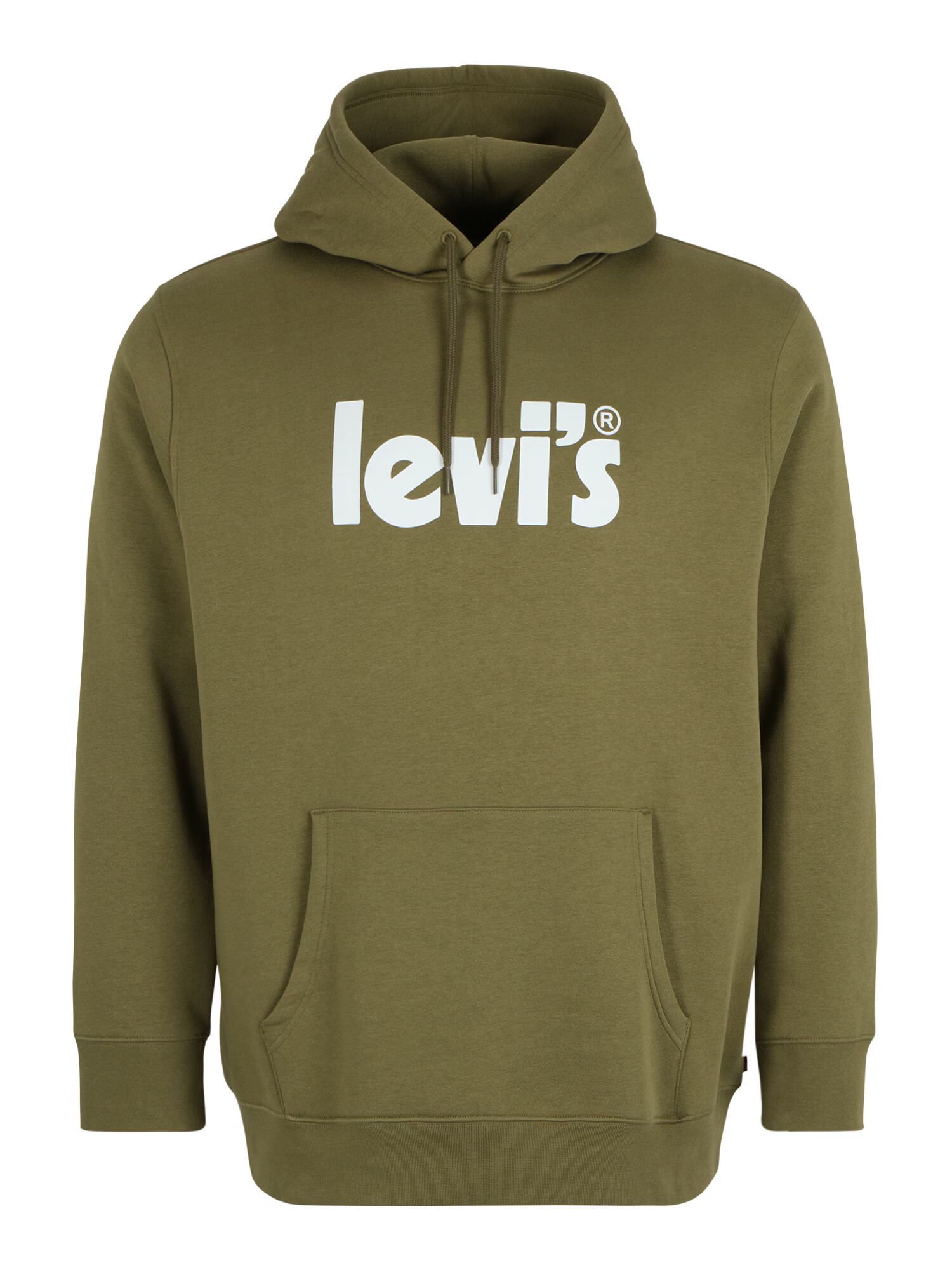 Levi's® Big & Tall Μπλούζα φούτερ 'BIG GRAPHIC HOODIE GREENS' χακί / λευκό - Pepit.gr