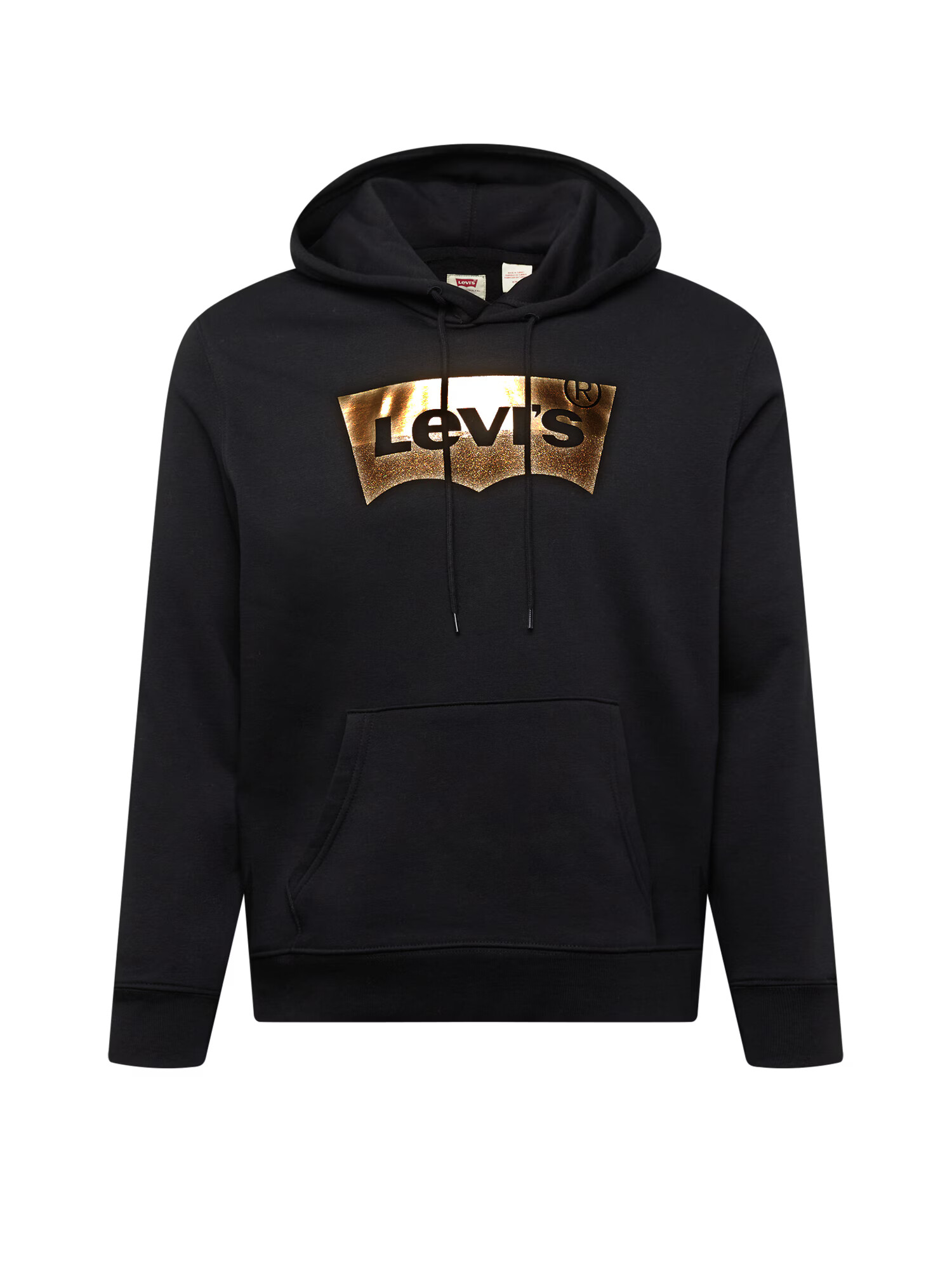 LEVI'S ® Μπλούζα φούτερ 'LSE_T3 GRAPHIC HOODIE BLACKS' χρυσό / μαύρο - Pepit.gr