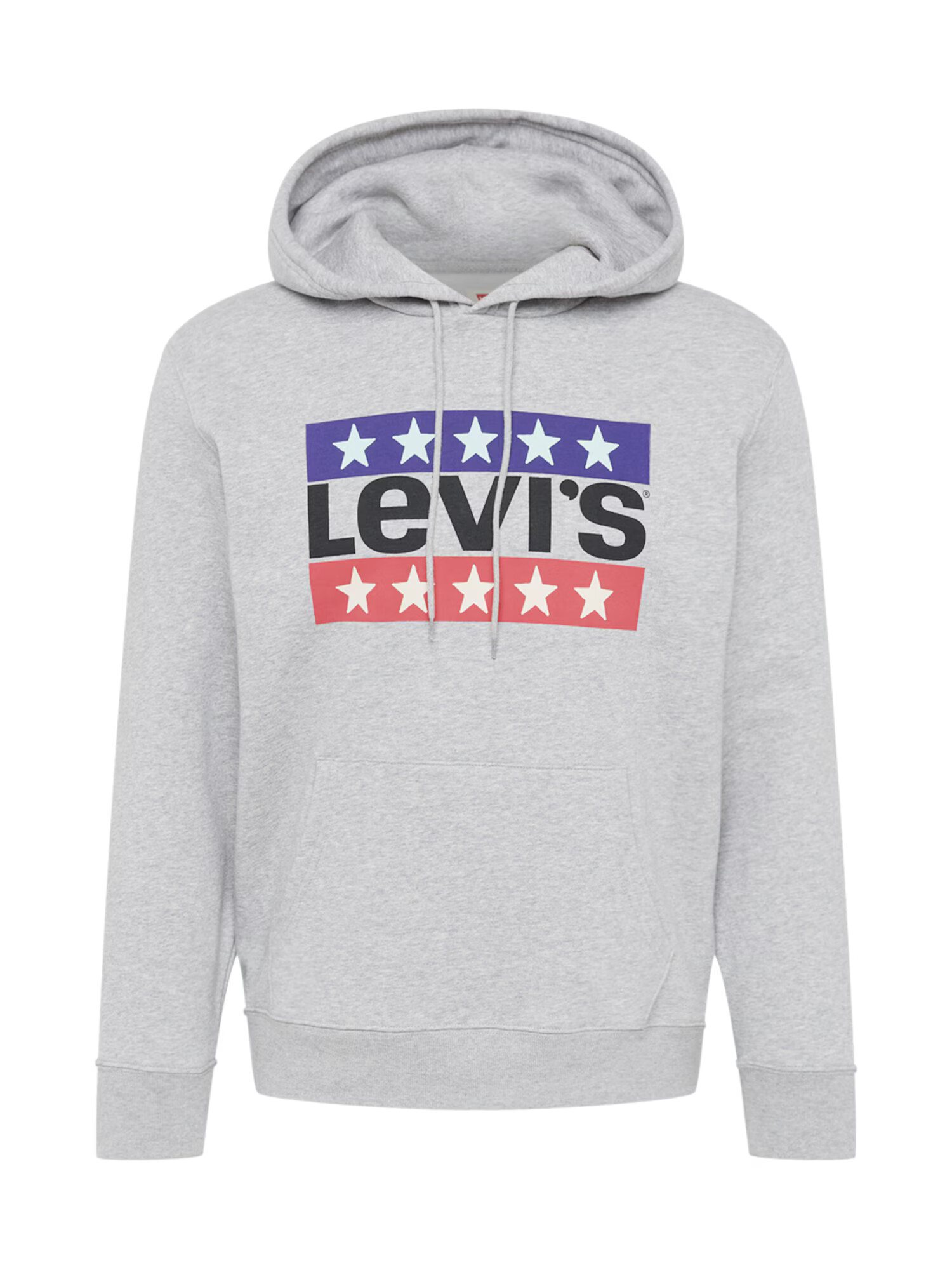 LEVI'S ® Μπλούζα φούτερ 'LSE_T3 GRAPHIC HOODIE GREYS' μπλε / γκρι μελανζέ / κόκκινο / μαύρο - Pepit.gr