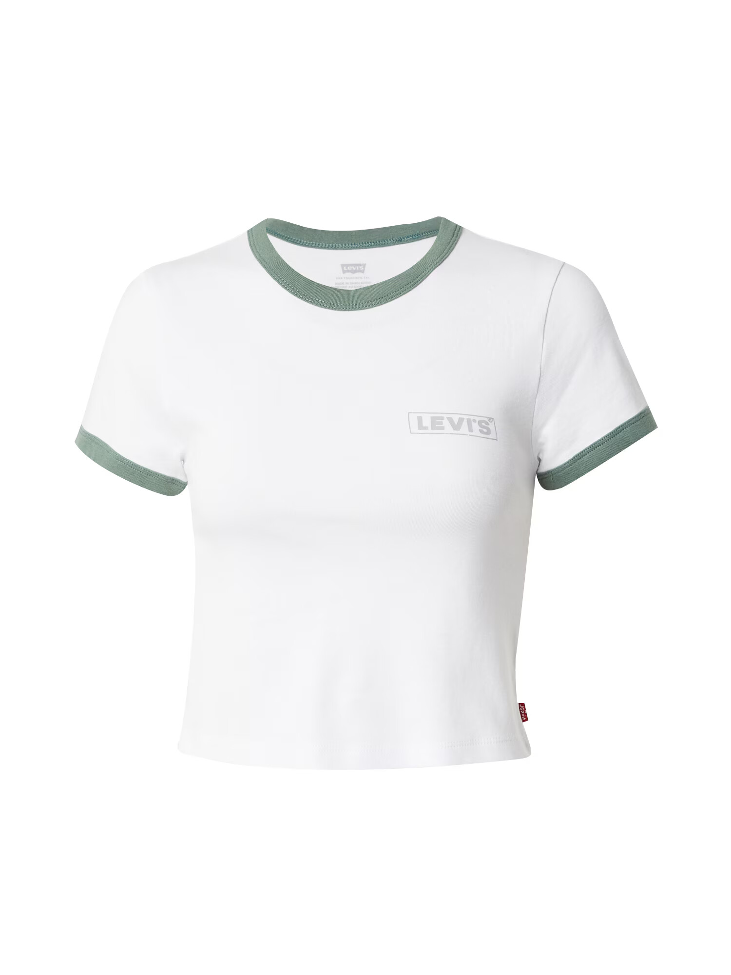 LEVI'S ® Μπλουζάκι 'GRAPHIC RINGER MINI TEE' ανοικτό γκρι / μήλο / λευκό - Pepit.gr