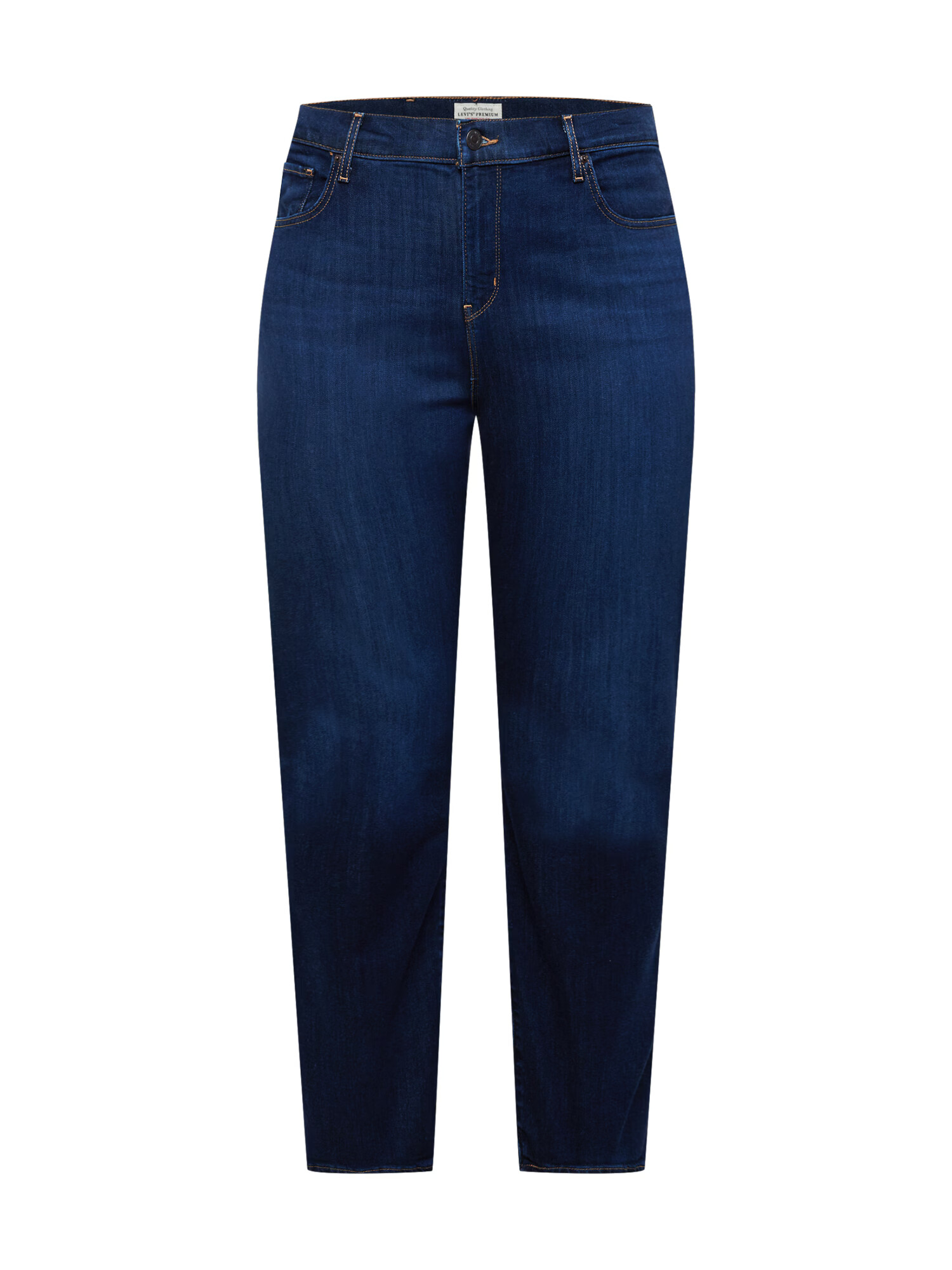 Levi's® Plus Τζιν '724 PL HR STRAIGHT DARK INDIGO - WORN IN' σκούρο μπλε - Pepit.gr