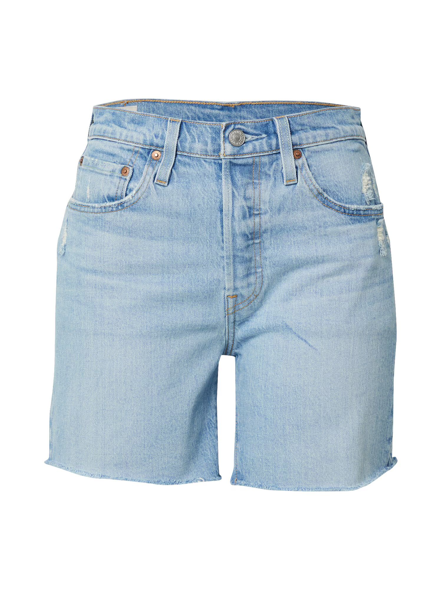 LEVI'S Τζιν '501® MID THIGH SHORT LIGHT INDIGO - WORN IN' γαλάζιο - Pepit.gr