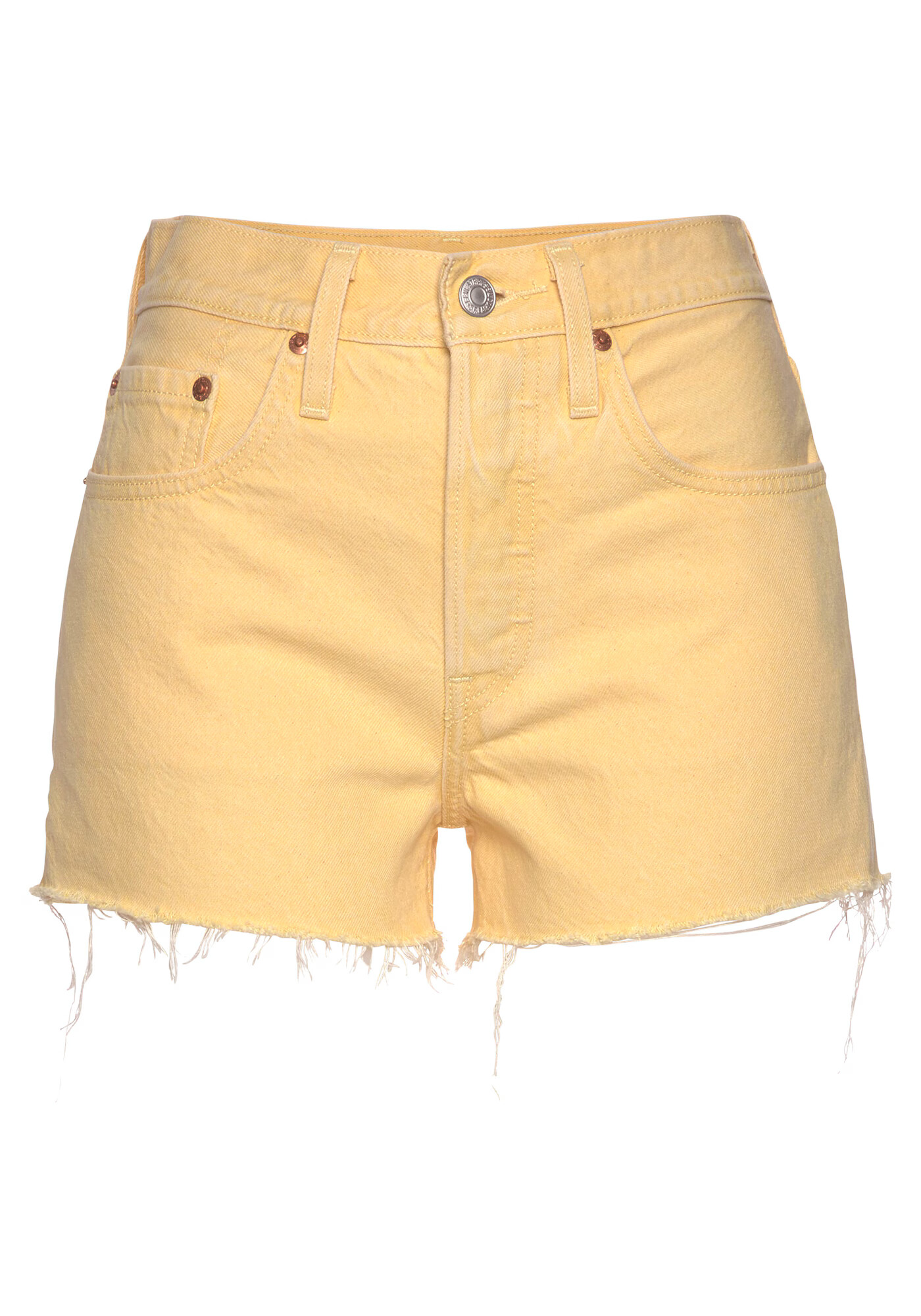 LEVI'S ® Τζιν '501® ORIGINAL SHORT YELLOWS/ORANGES' πορτοκαλί παστέλ - Pepit.gr