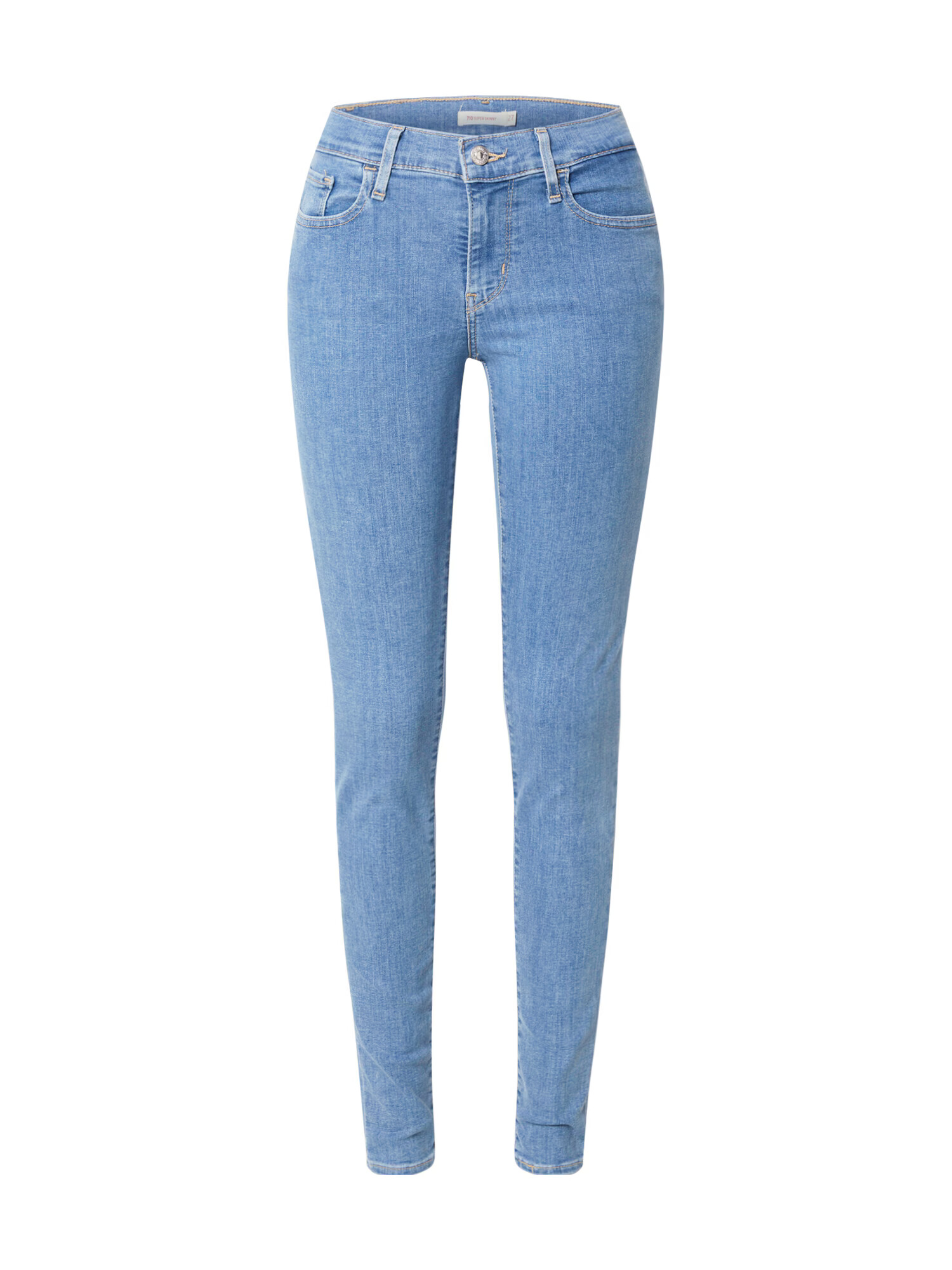 LEVI'S ® Τζιν '710 SUPER SKINNY MED INDIGO - FLAT FINISH' μπλε ντένιμ - Pepit.gr