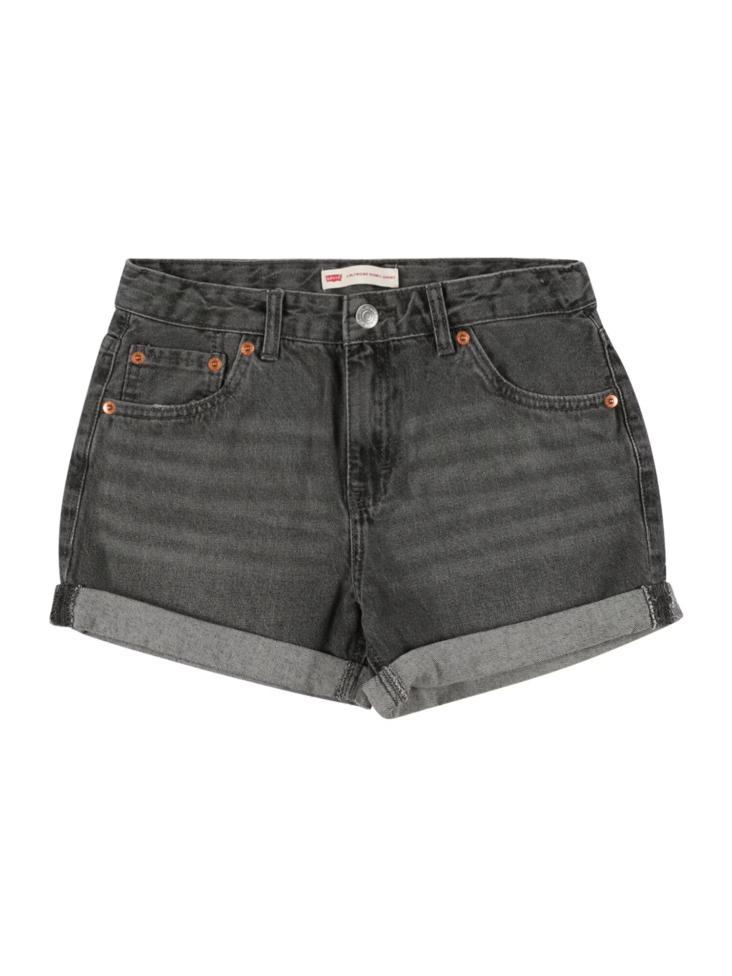 LEVI'S Τζιν 'GIRLFRIEND SHORTY SHORT' μαύρο ντένιμ - Pepit.gr