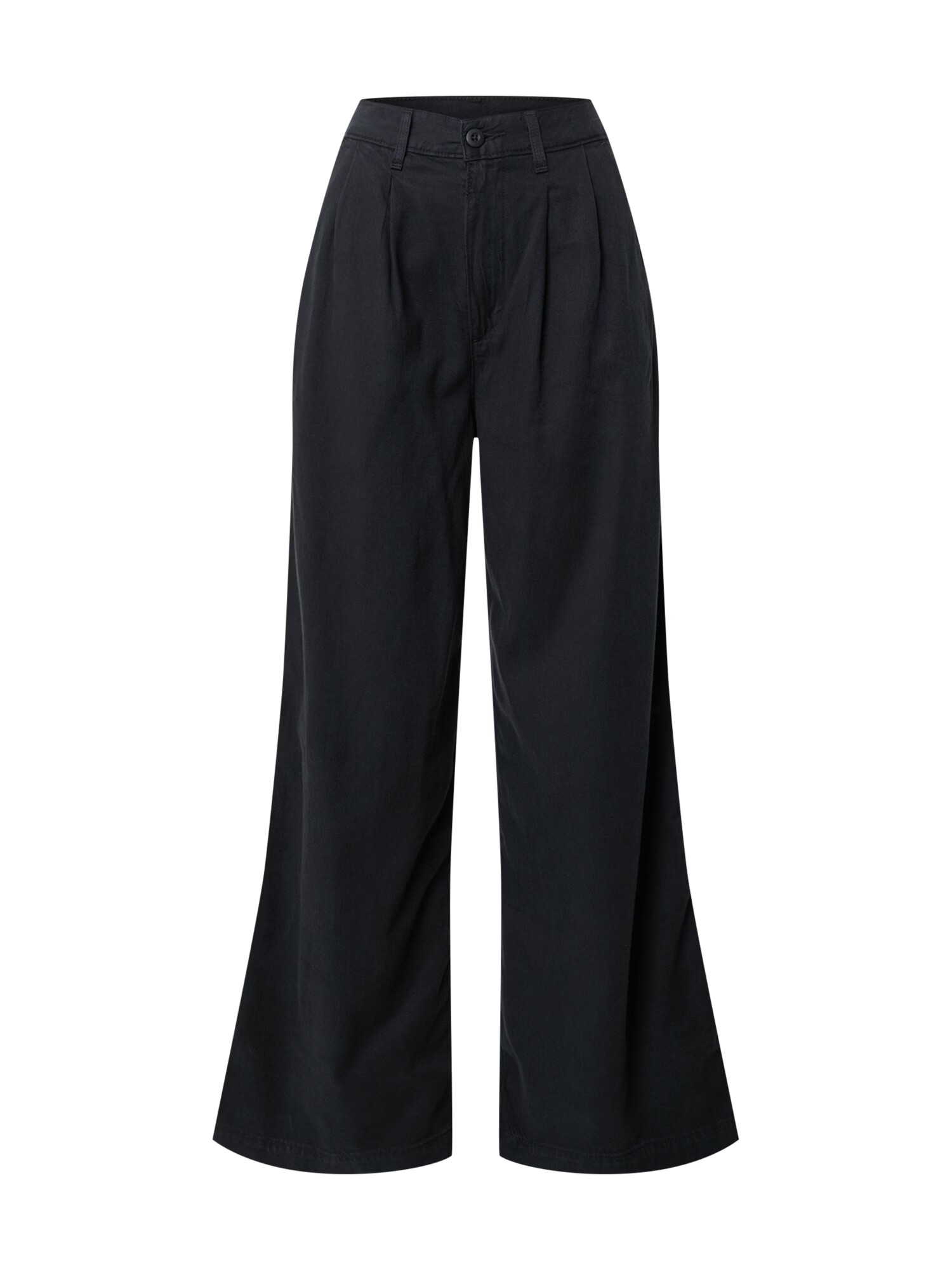 LEVI'S Τζιν πλισέ 'PLEATED WIDE LEG TROUSER' μαύρο - Pepit.gr