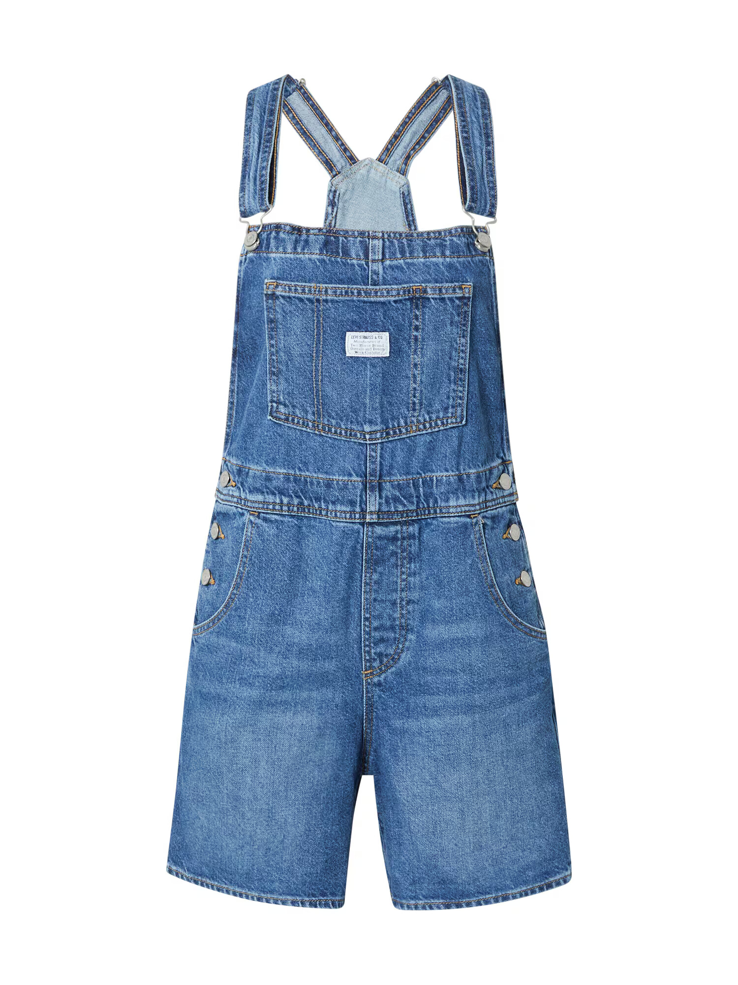 LEVI'S Τζιν σαλοπέτα 'VINTAGE SHORTALL' μπλε ντένιμ - Pepit.gr