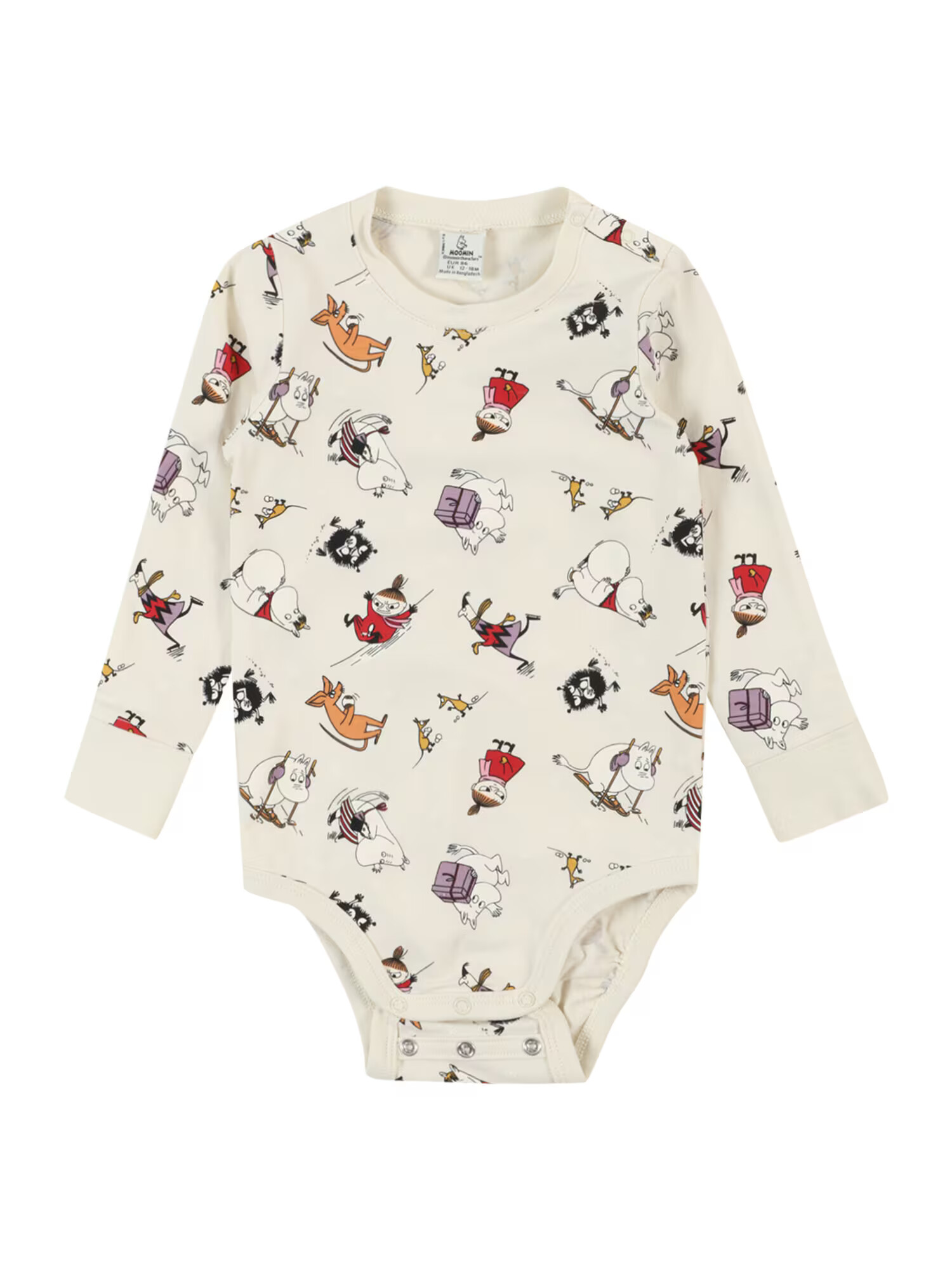 Lindex Overall 'Body Moomin' ανοικτό μπεζ / ανοικτό καφέ / κόκκινο / μαύρο - Pepit.gr