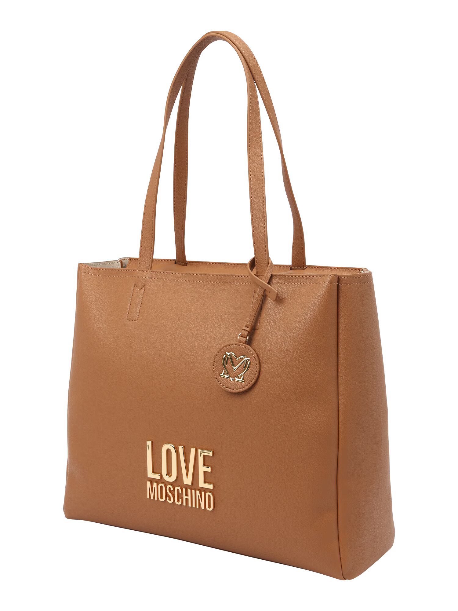 Love Moschino Μεγάλη τσάντα καμηλό / χρυσό - Pepit.gr