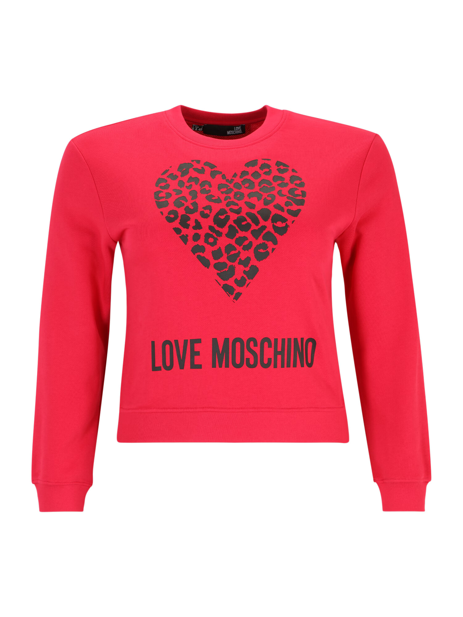 Love Moschino Μπλούζα φούτερ κόκκινο / μαύρο - Pepit.gr