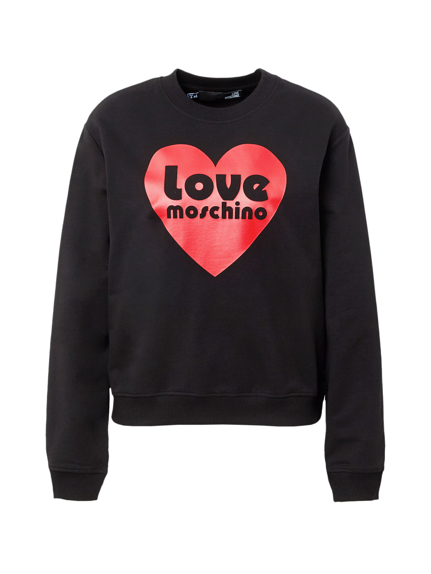 Love Moschino Μπλούζα φούτερ κόκκινο / μαύρο - Pepit.gr