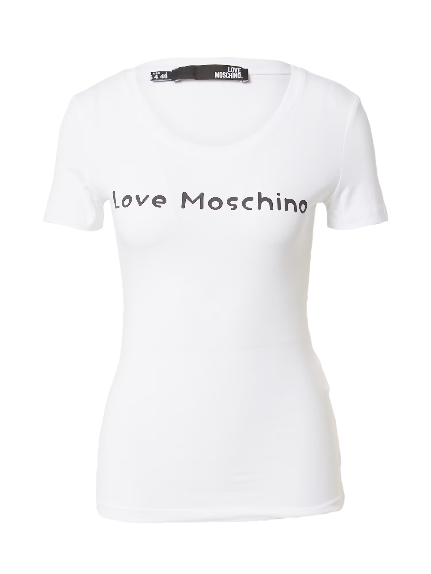 Love Moschino Μπλουζάκι 'MAGLIETTA' μαύρο / λευκό - Pepit.gr