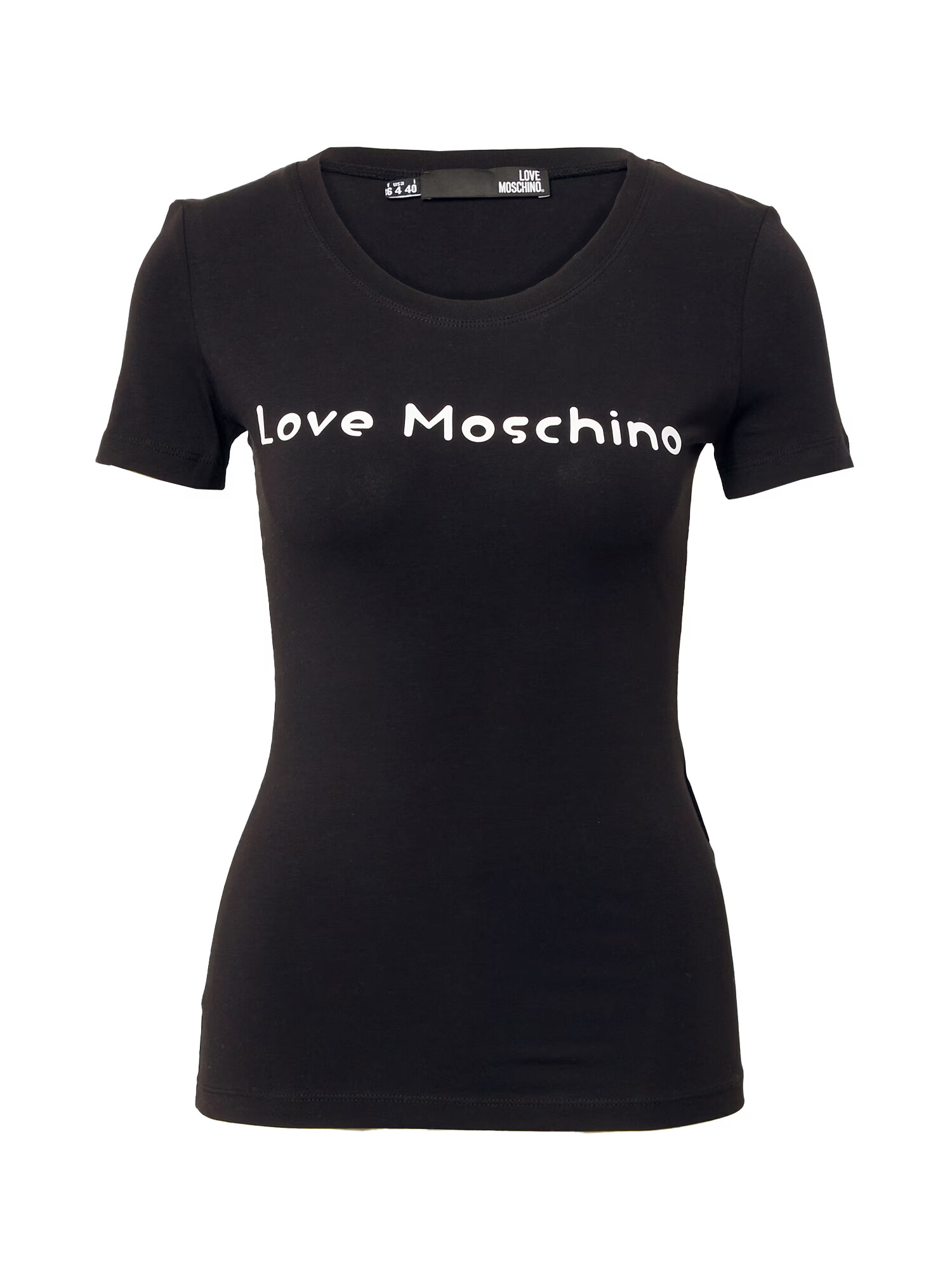 Love Moschino Μπλουζάκι 'MAGLIETTA' μαύρο / λευκό - Pepit.gr