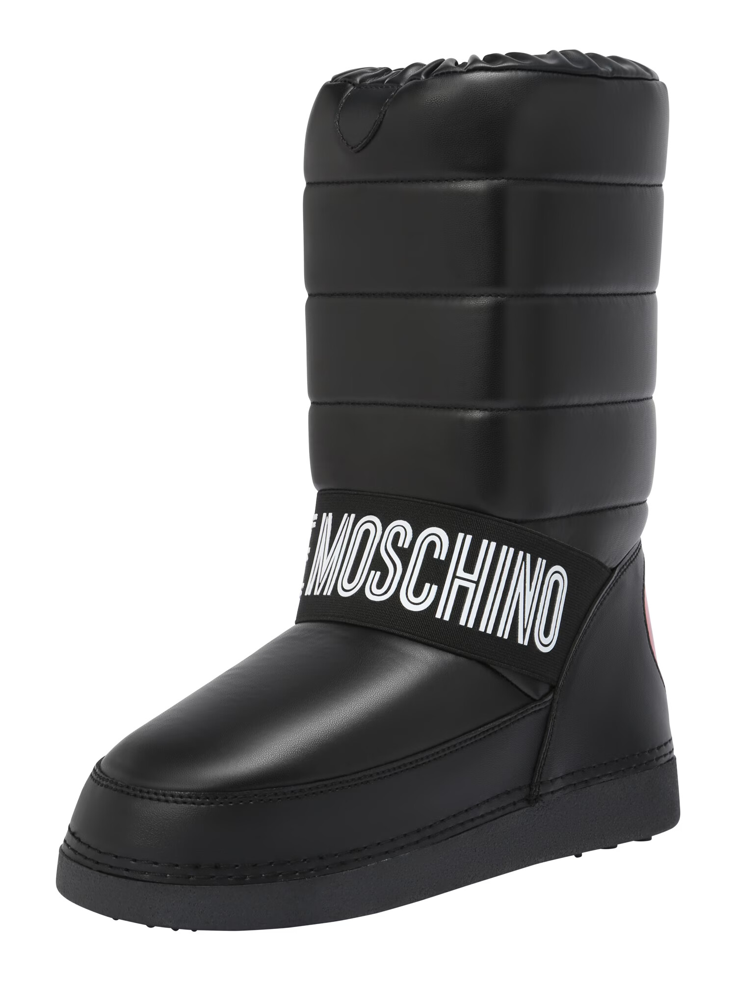 Love Moschino Μπότες για χιόνι κόκκινο / μαύρο - Pepit.gr