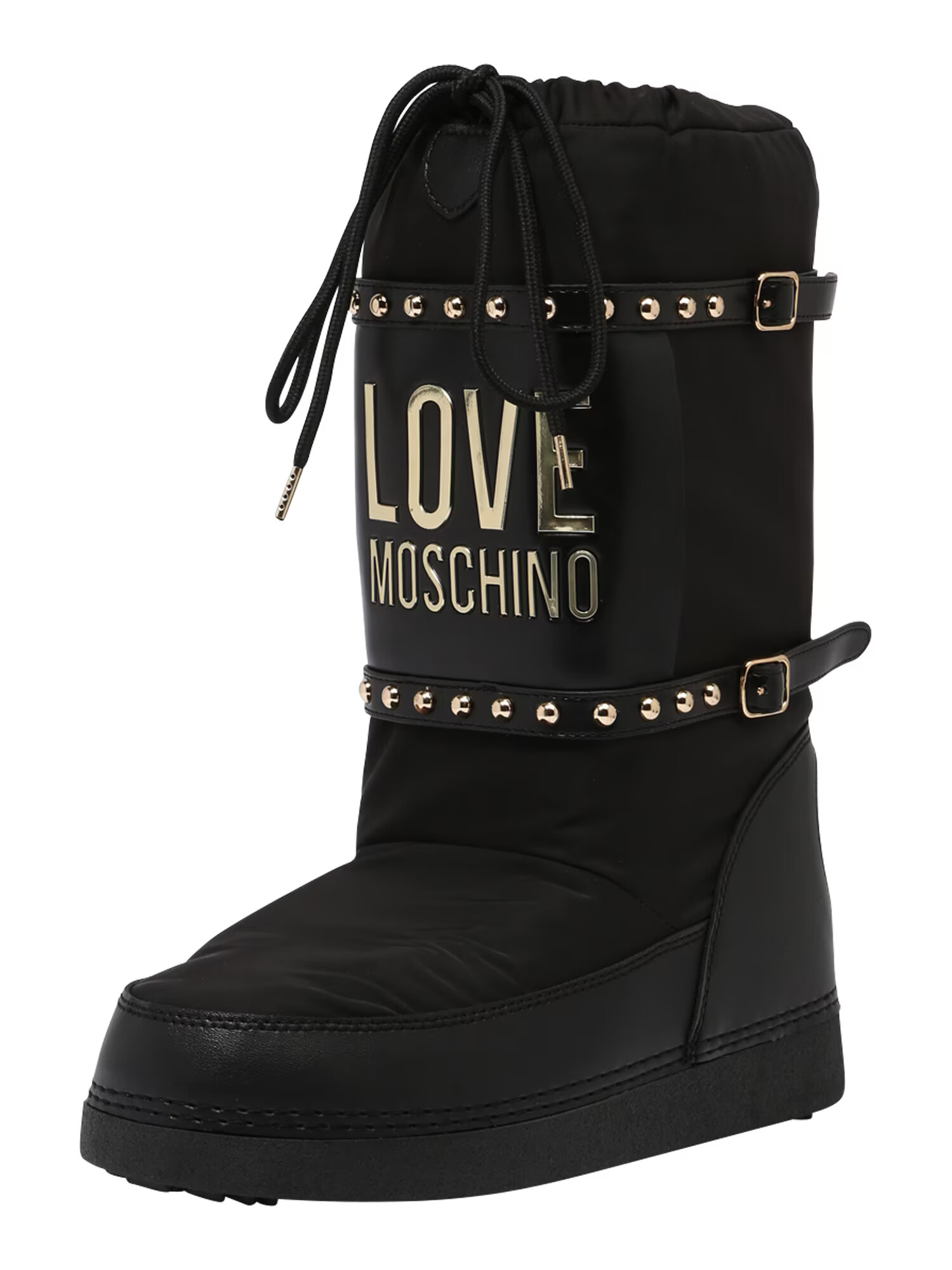 Love Moschino Μπότες για χιόνι κόκκινο φωτιάς / μαύρο - Pepit.gr