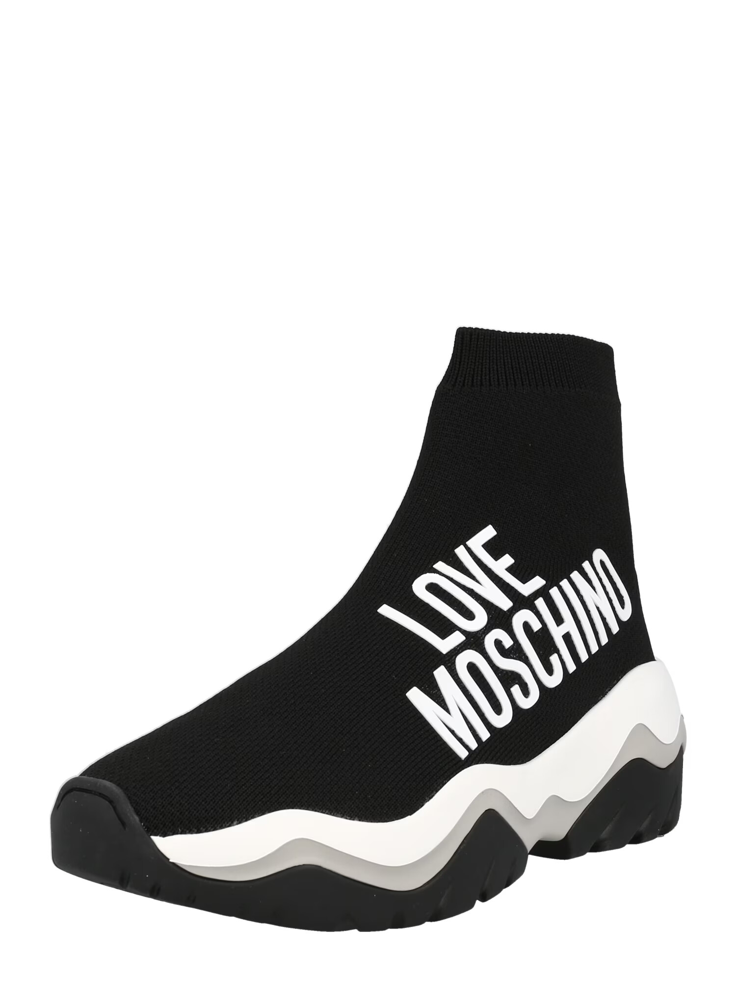 Love Moschino Slip-on 'CALZA' μαύρο / λευκό - Pepit.gr