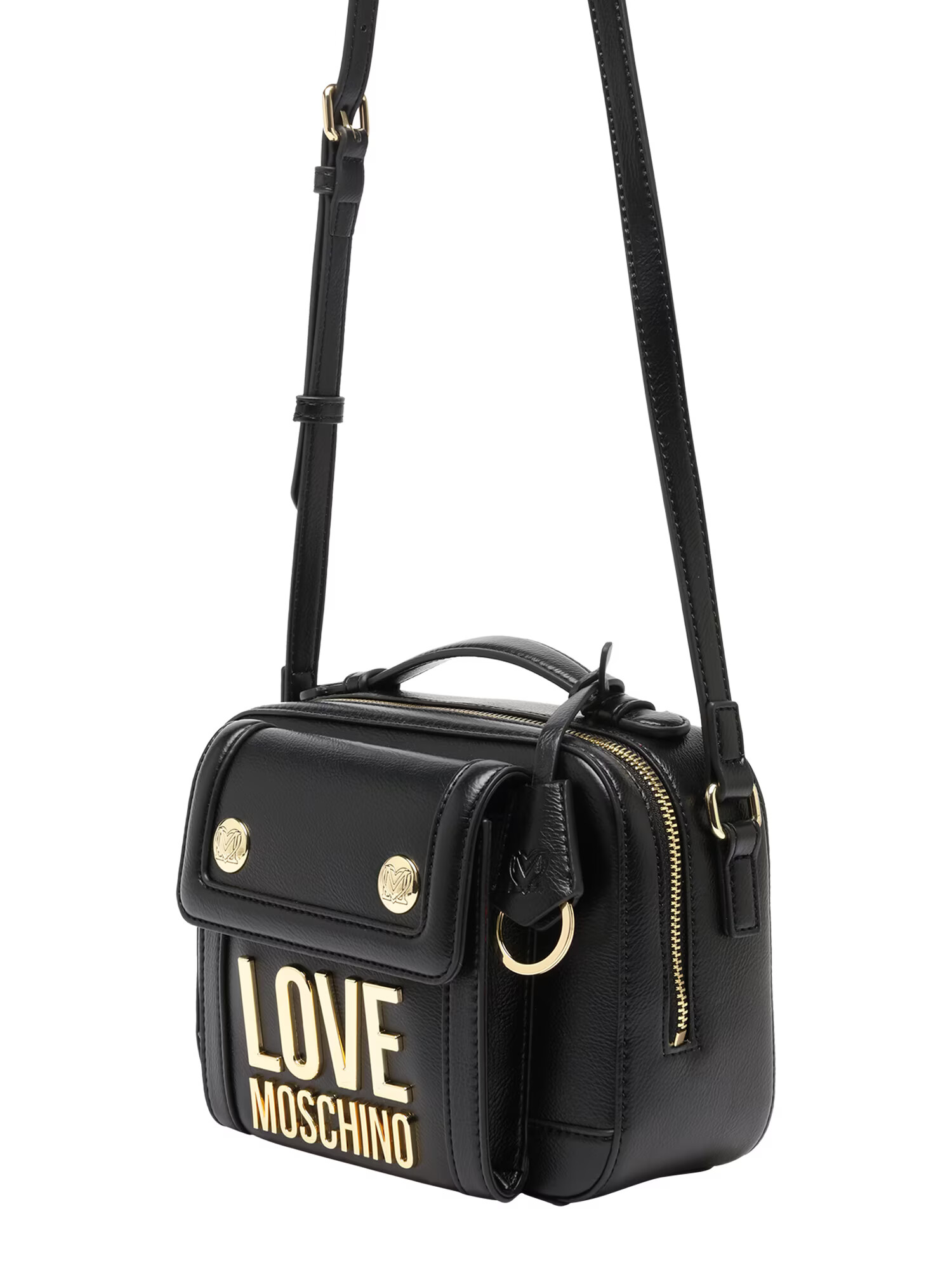 Love Moschino Τσάντα χειρός χρυσό / μαύρο - Pepit.gr