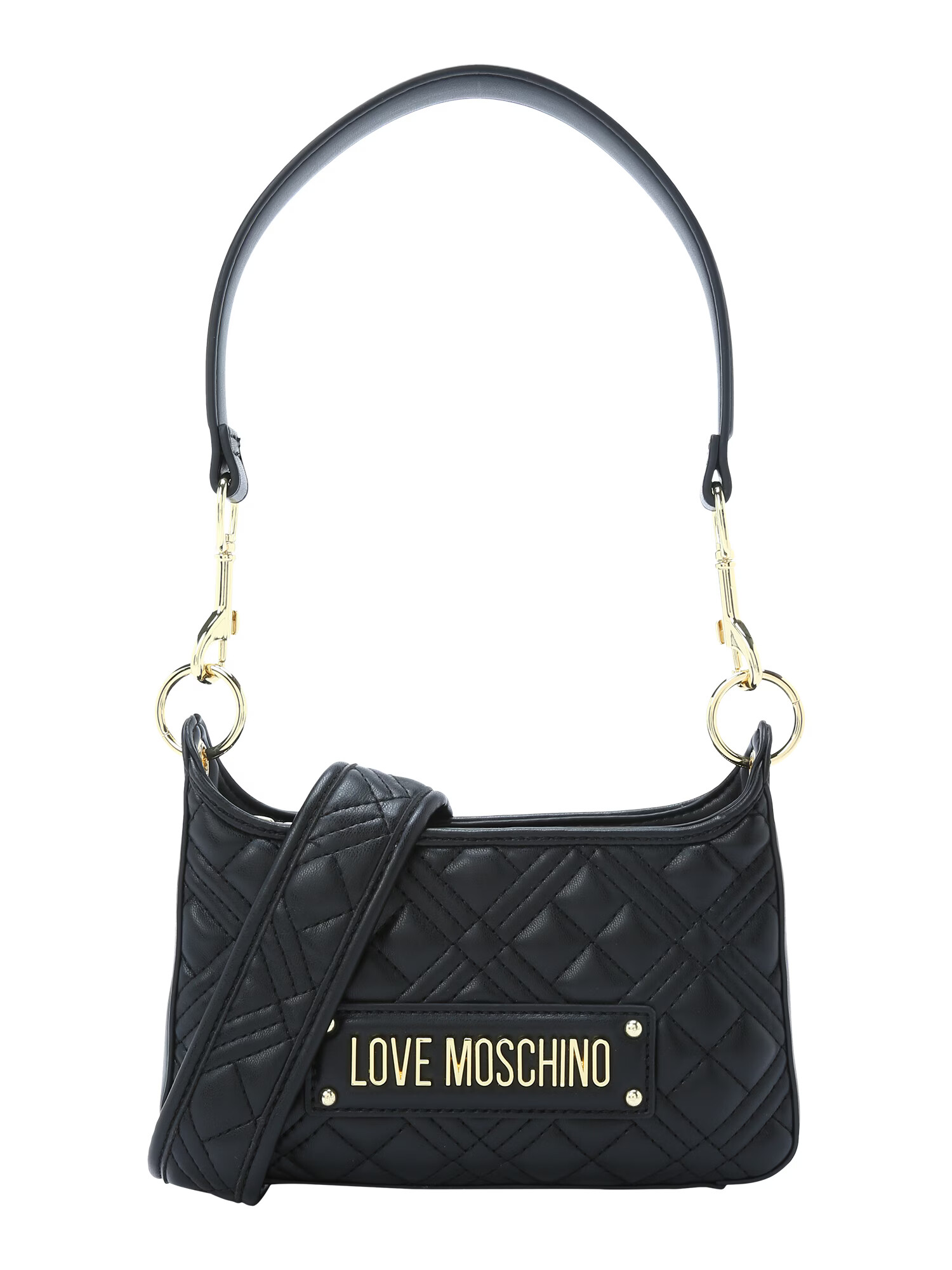 Love Moschino Τσάντα χειρός χρυσό / μαύρο - Pepit.gr