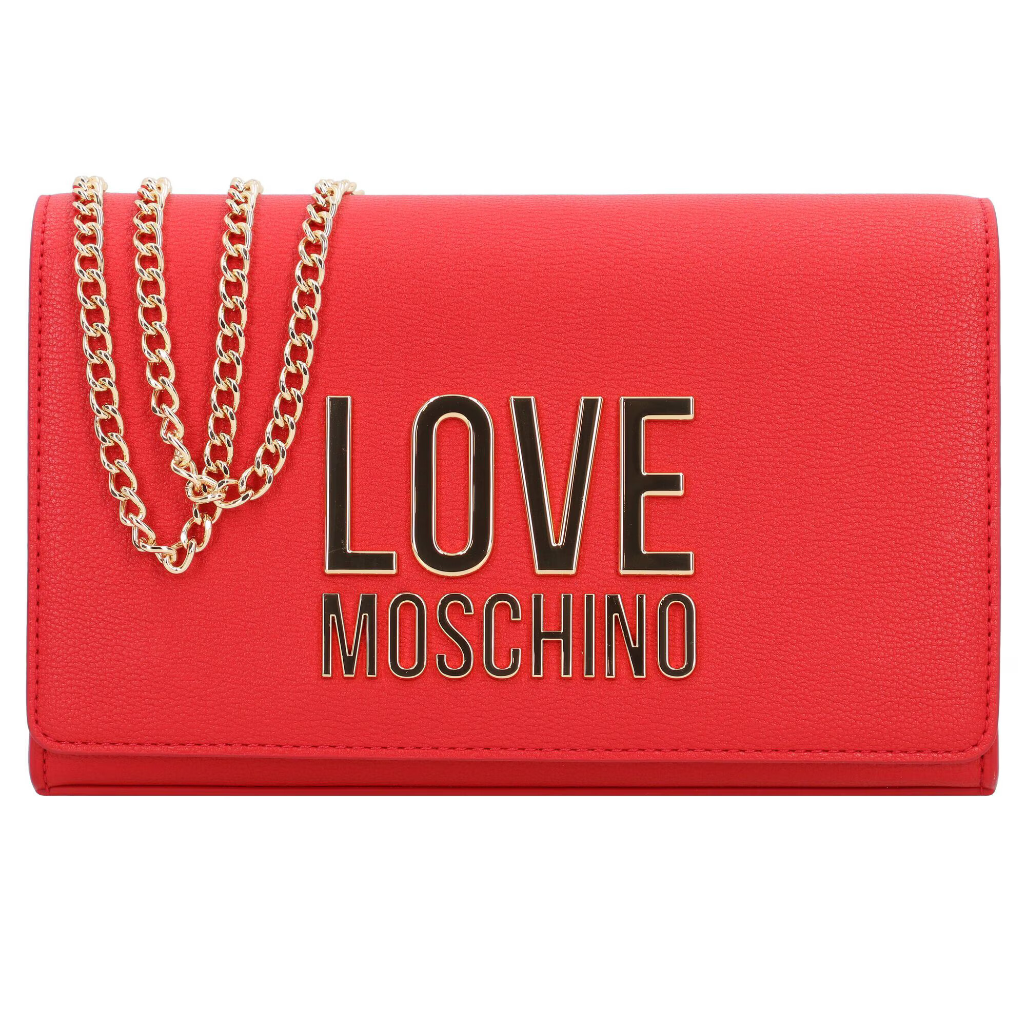 Love Moschino Τσάντα ώμου χρυσό / γρεναδίνη - Pepit.gr