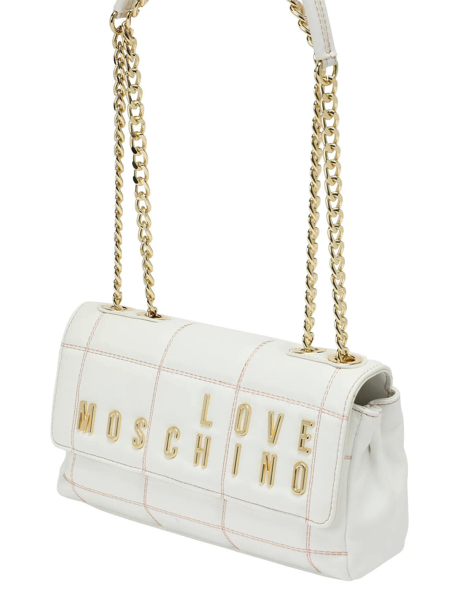 Love Moschino Τσάντα ώμου χρυσό / λευκό - Pepit.gr