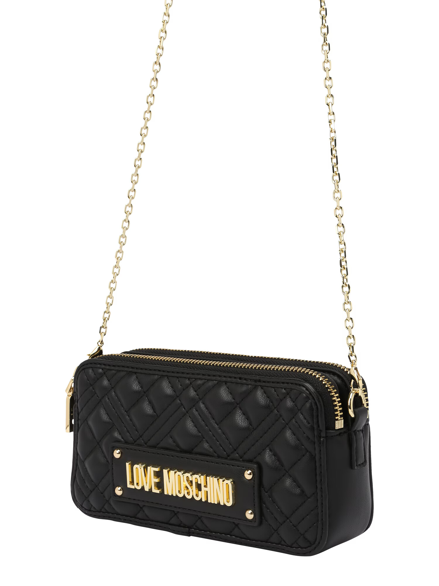 Love Moschino Τσάντα ώμου χρυσό / μαύρο - Pepit.gr