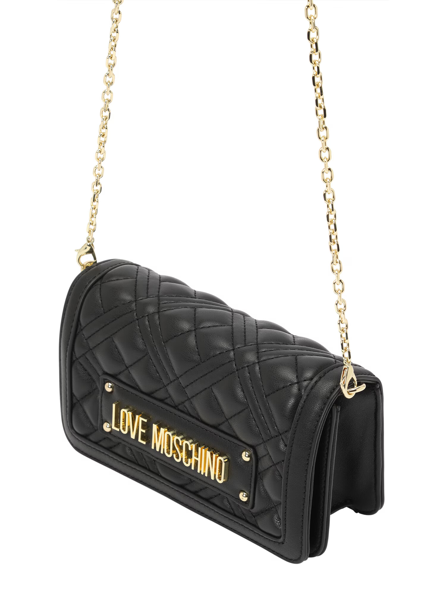 Love Moschino Τσάντα ώμου χρυσό / μαύρο - Pepit.gr