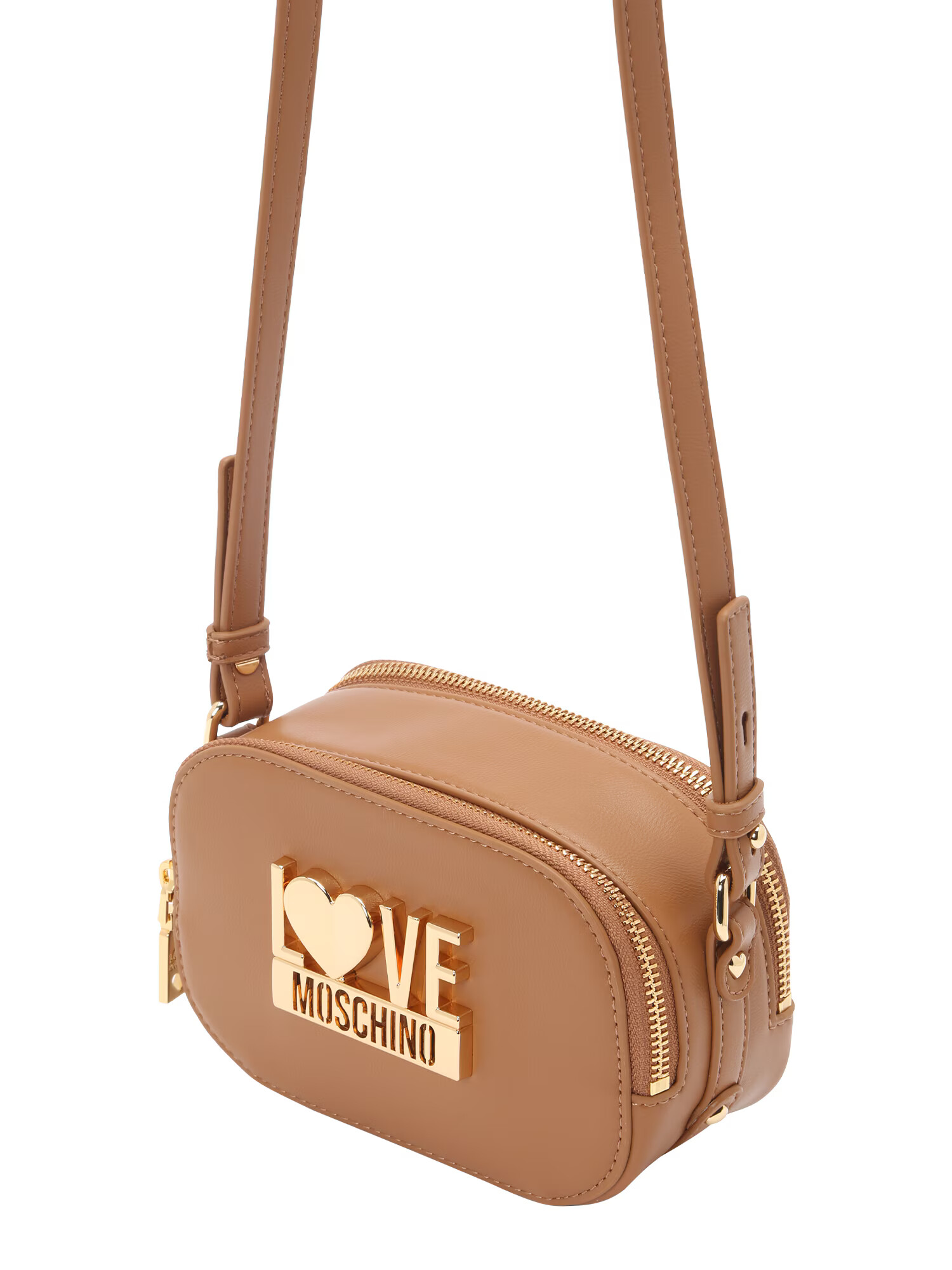 Love Moschino Τσάντα ώμου 'WANDERLUST' καμηλό / χρυσό - Pepit.gr