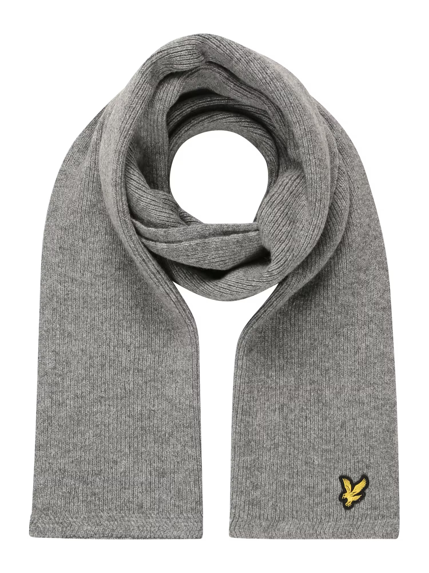 Lyle & Scott Κασκόλ λάιμ / γκρι μελανζέ / μαύρο - Pepit.gr