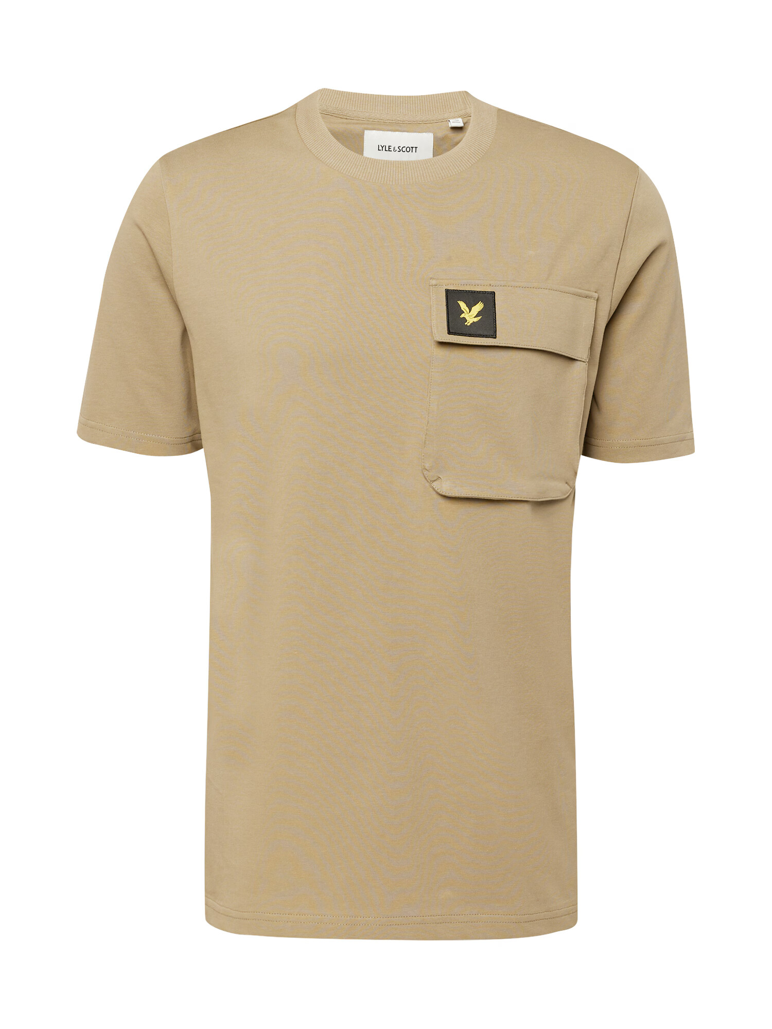 Lyle & Scott Μπλουζάκι ανοικτό καφέ / κίτρινο / μαύρο - Pepit.gr