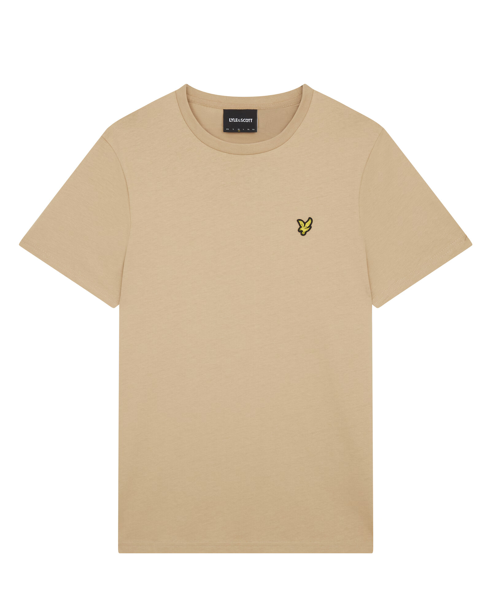 Lyle & Scott Μπλουζάκι ανοικτό καφέ / λάιμ / μαύρο - Pepit.gr