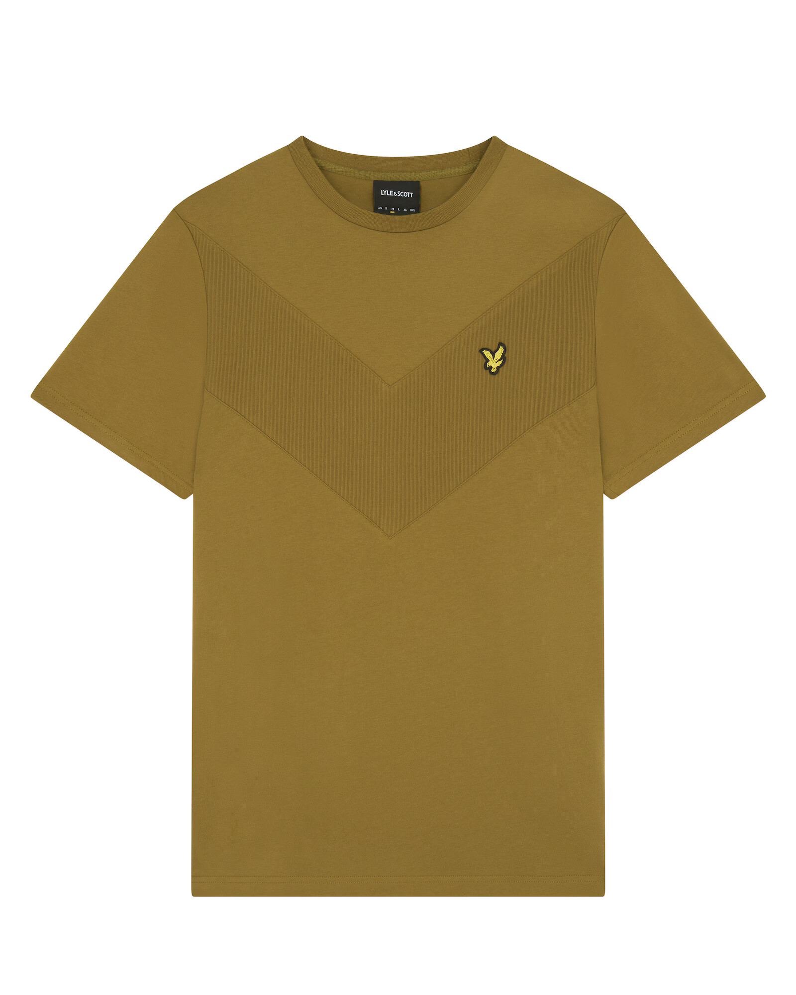 Lyle & Scott Μπλουζάκι 'Chevron' λαδί - Pepit.gr