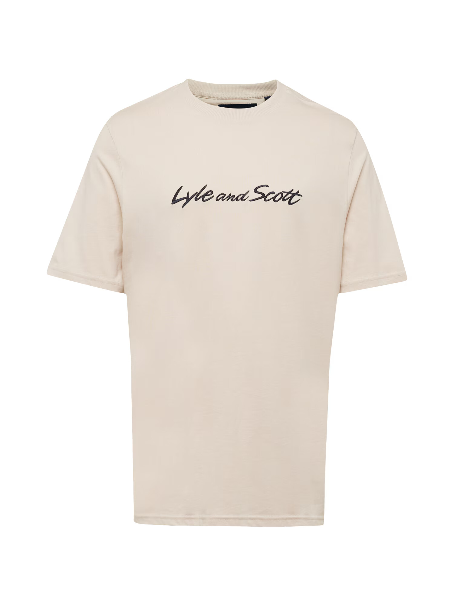 Lyle & Scott Μπλουζάκι γκριζομπέζ / μαύρο - Pepit.gr