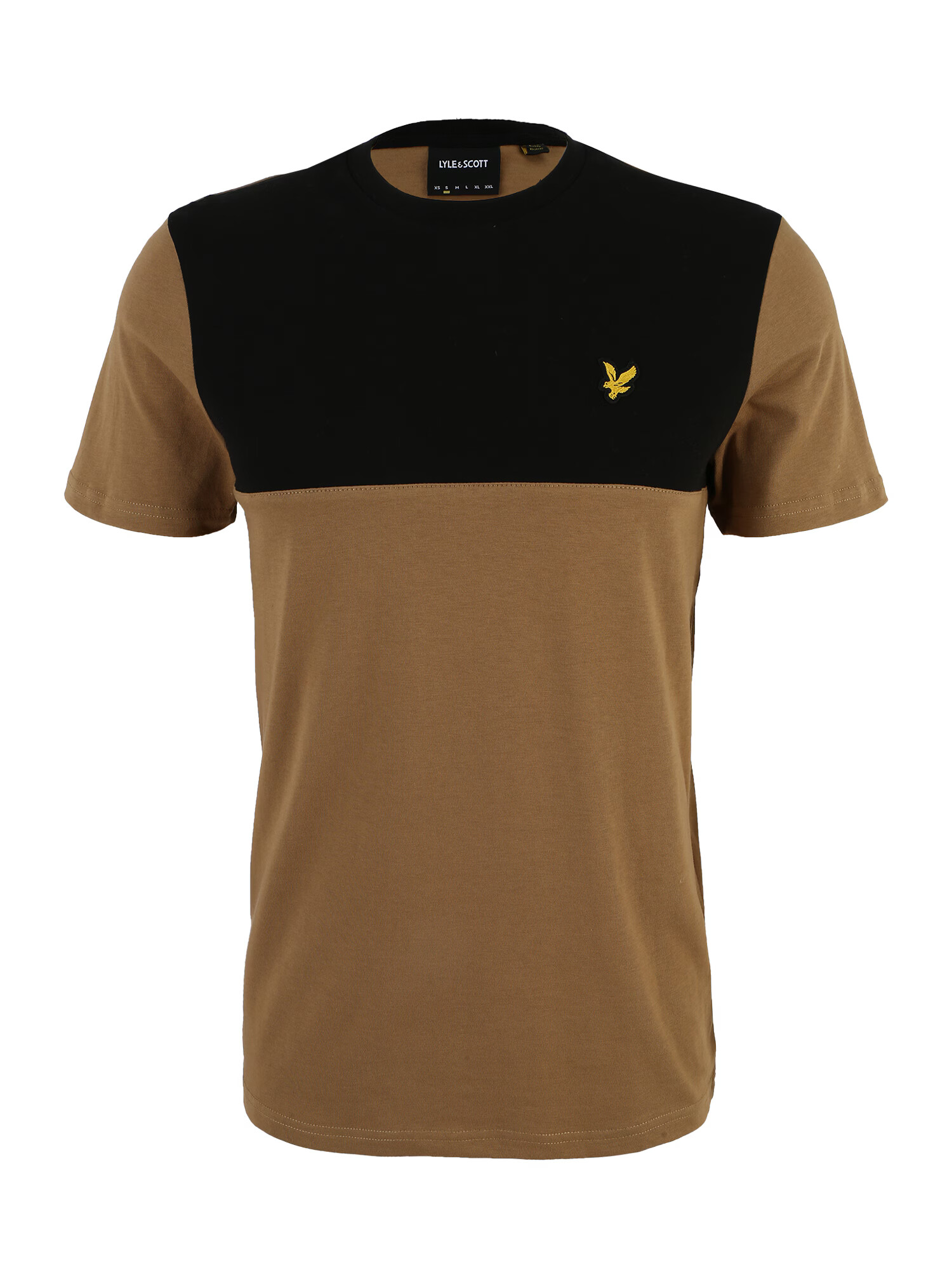 Lyle & Scott Μπλουζάκι καμηλό / κίτρινο / μαύρο - Pepit.gr