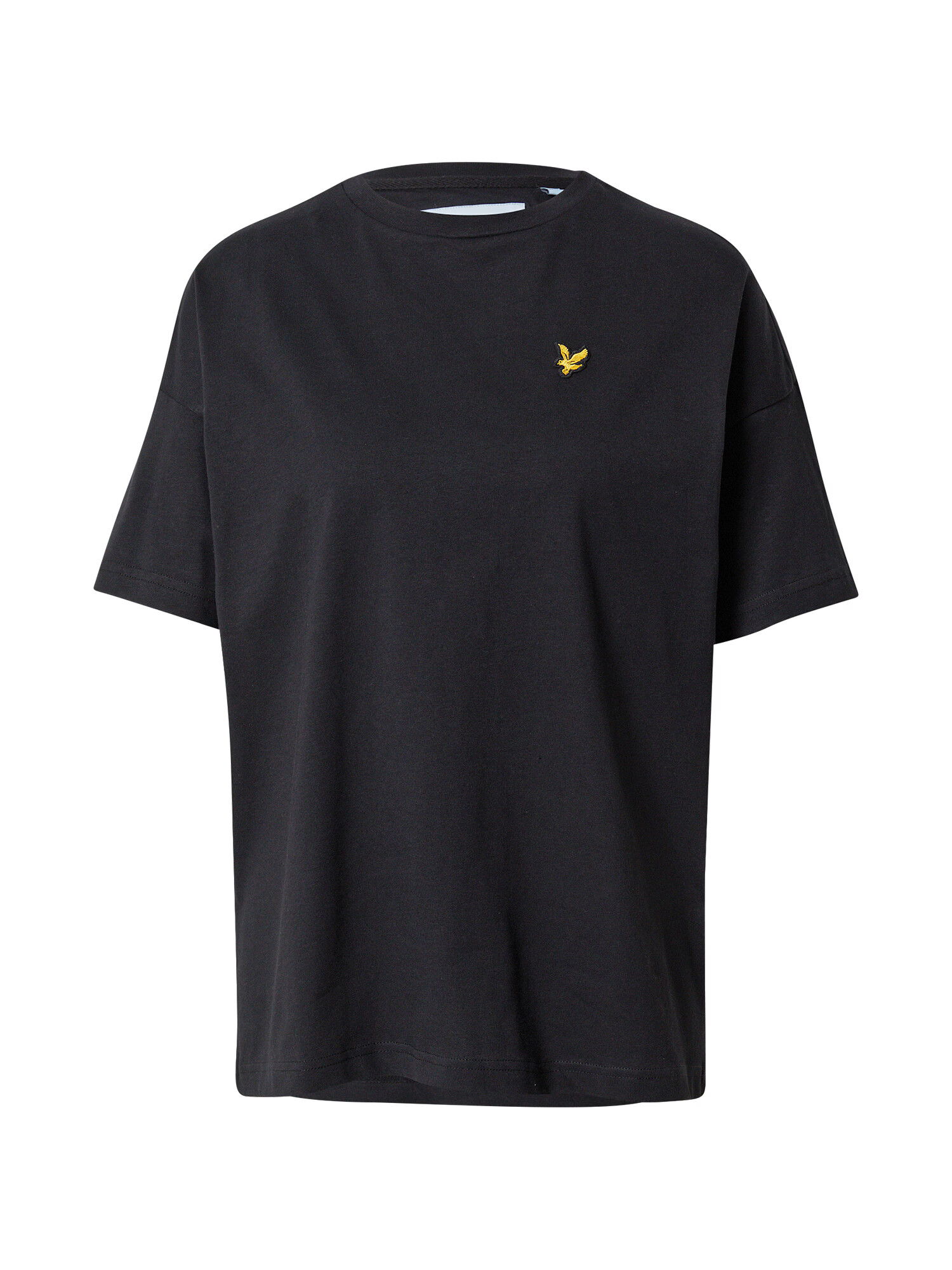 Lyle & Scott Υπερμέγεθες μπλουζάκι λάιμ / μαύρο - Pepit.gr